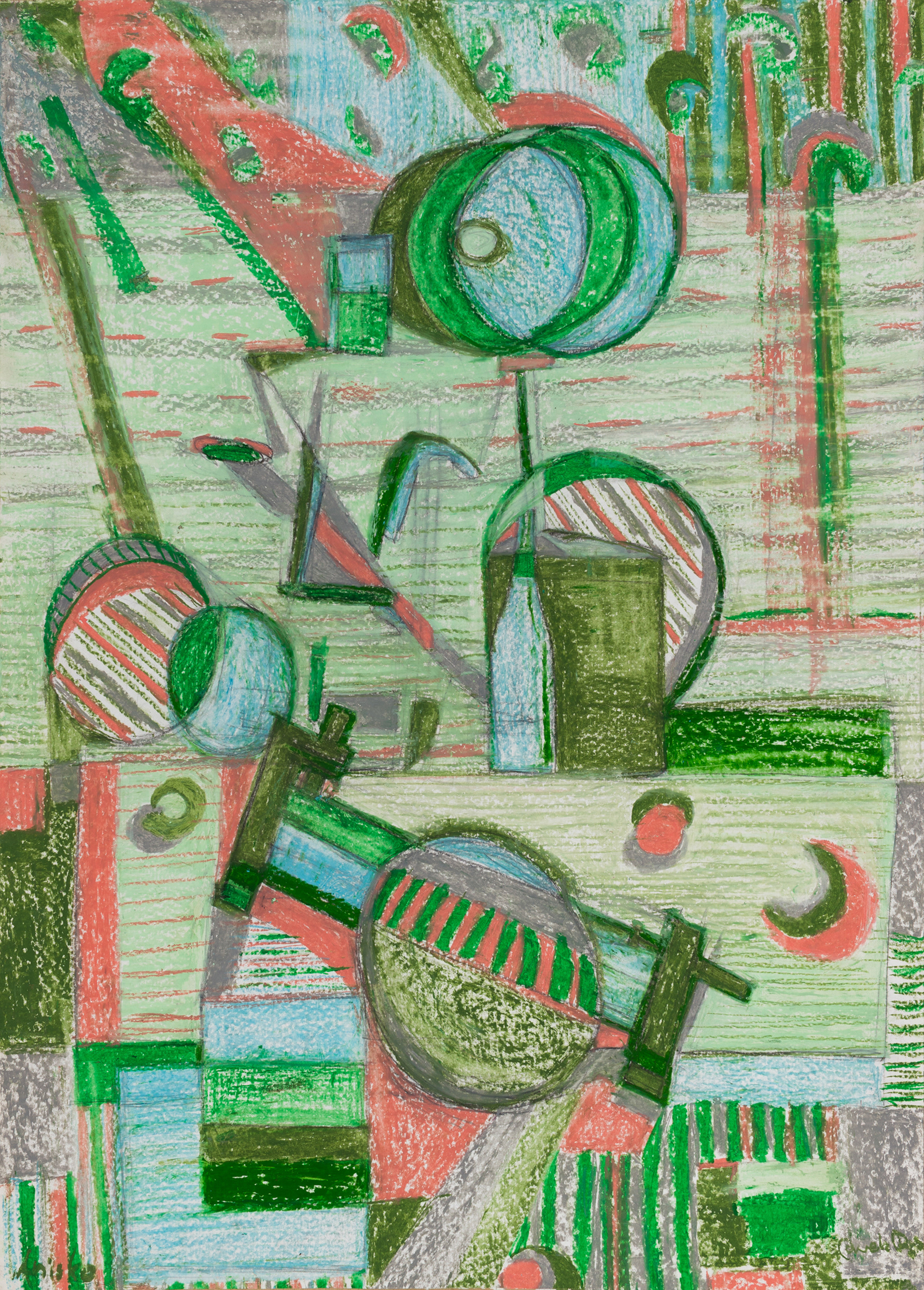 Rejuvenated - 2020 - graphite and oil pastel on paper ft. Pamela Rys