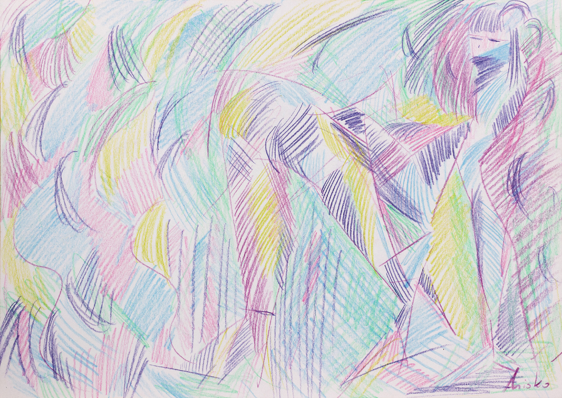 Grace - 2018 - colored pencil on paper