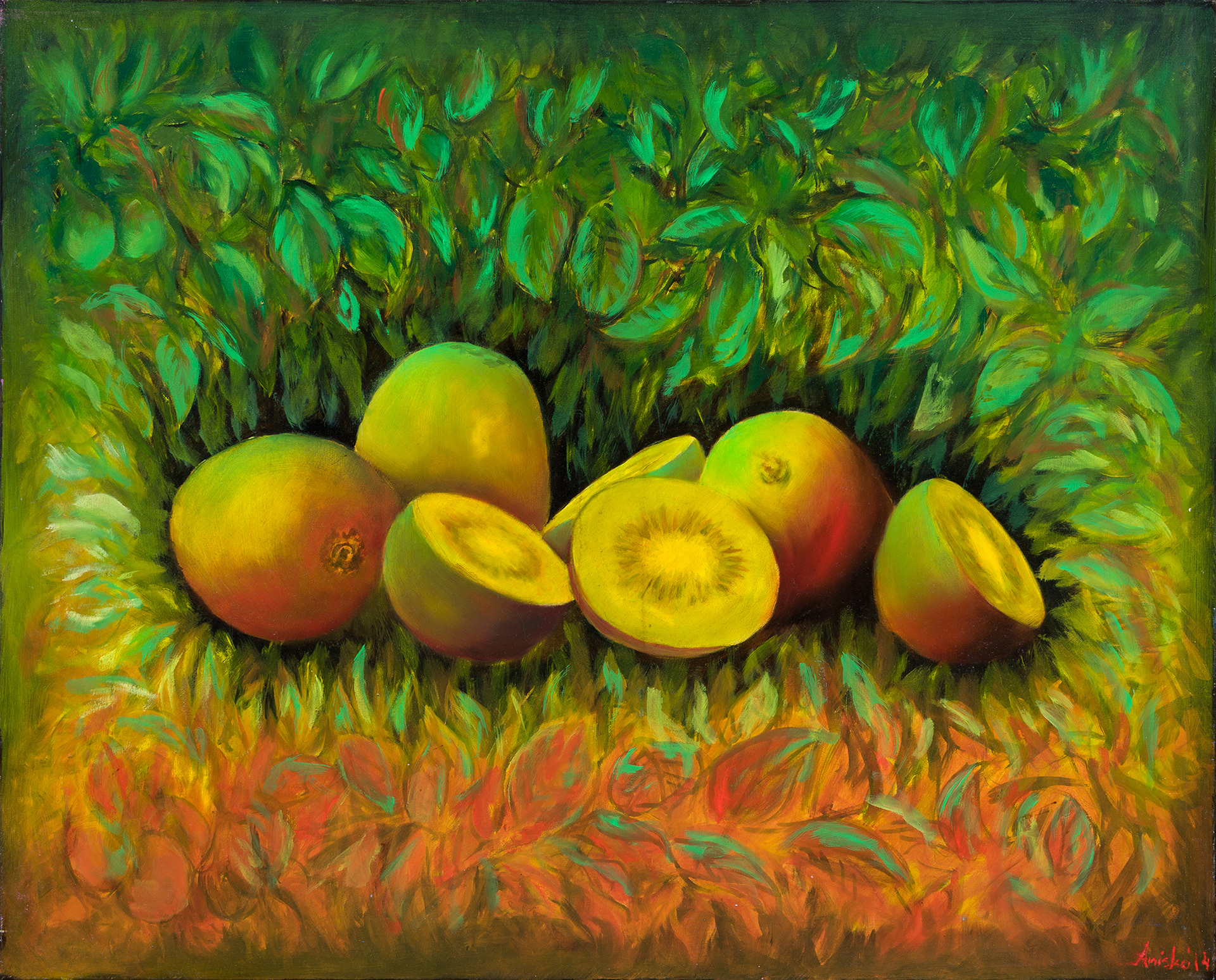Kiwis - 2014 - oil on canvas