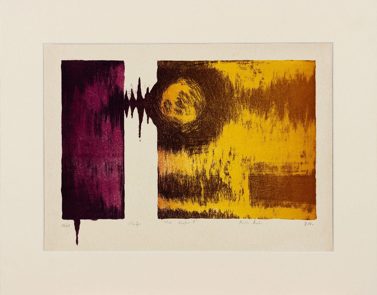 Sound Waves 04 - lithograph on paper