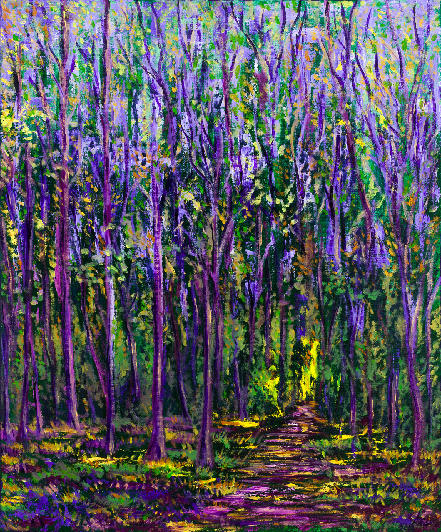Purple Forest - 2018 - oil on linen