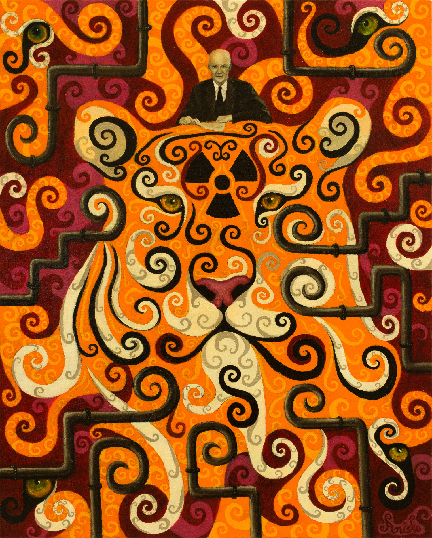 Year of The Tiger - 2022 - oil on linen
