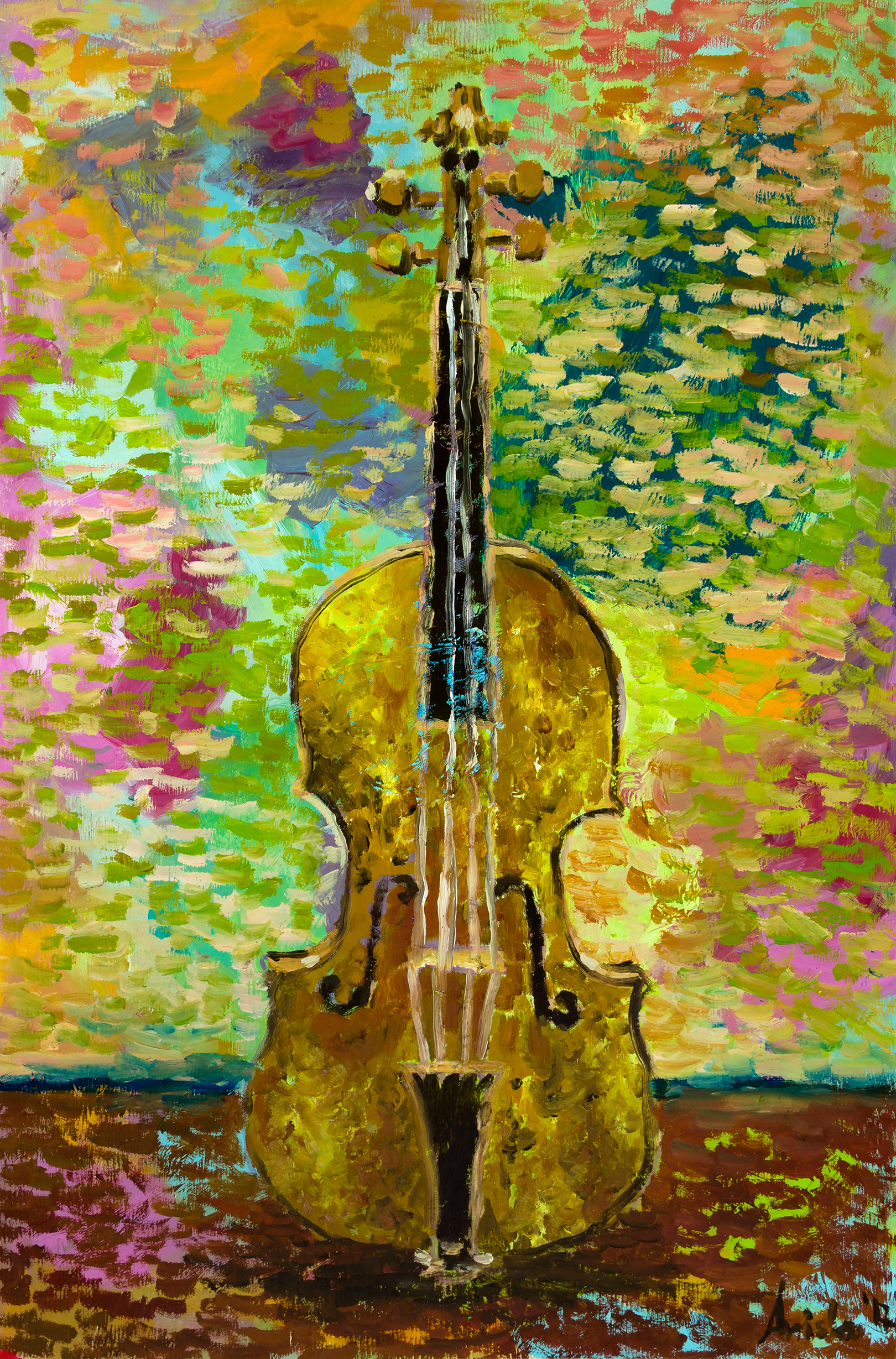 Violin - 2017 - oil on plywood panel
