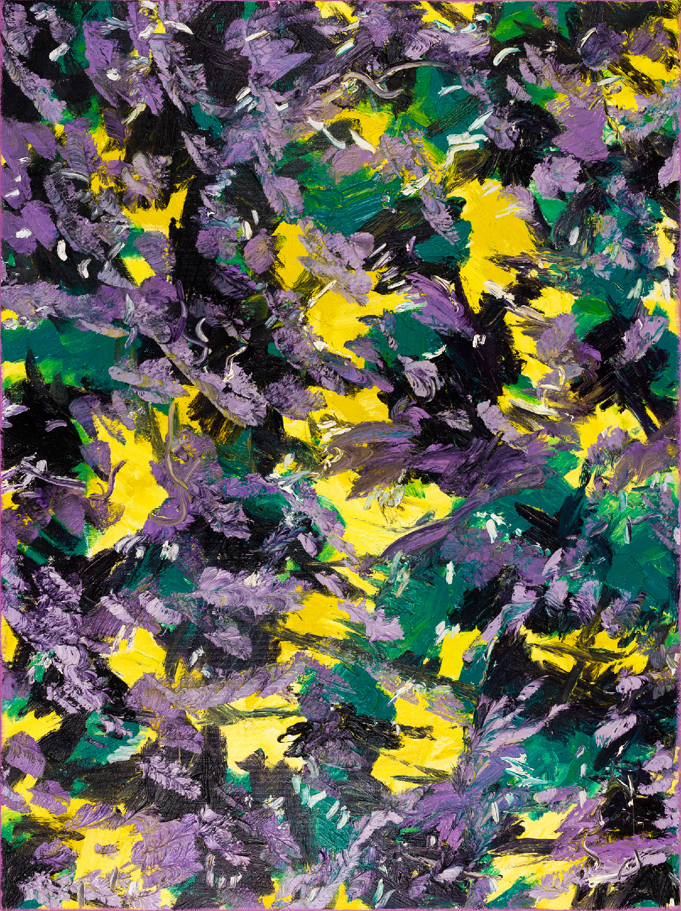 Violet and Yellow - 2019 - oil on canvas