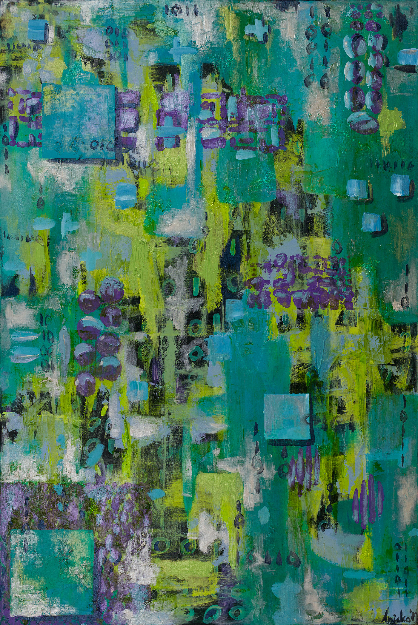 Digital Sea - 2019 - oil and acrylic on linen