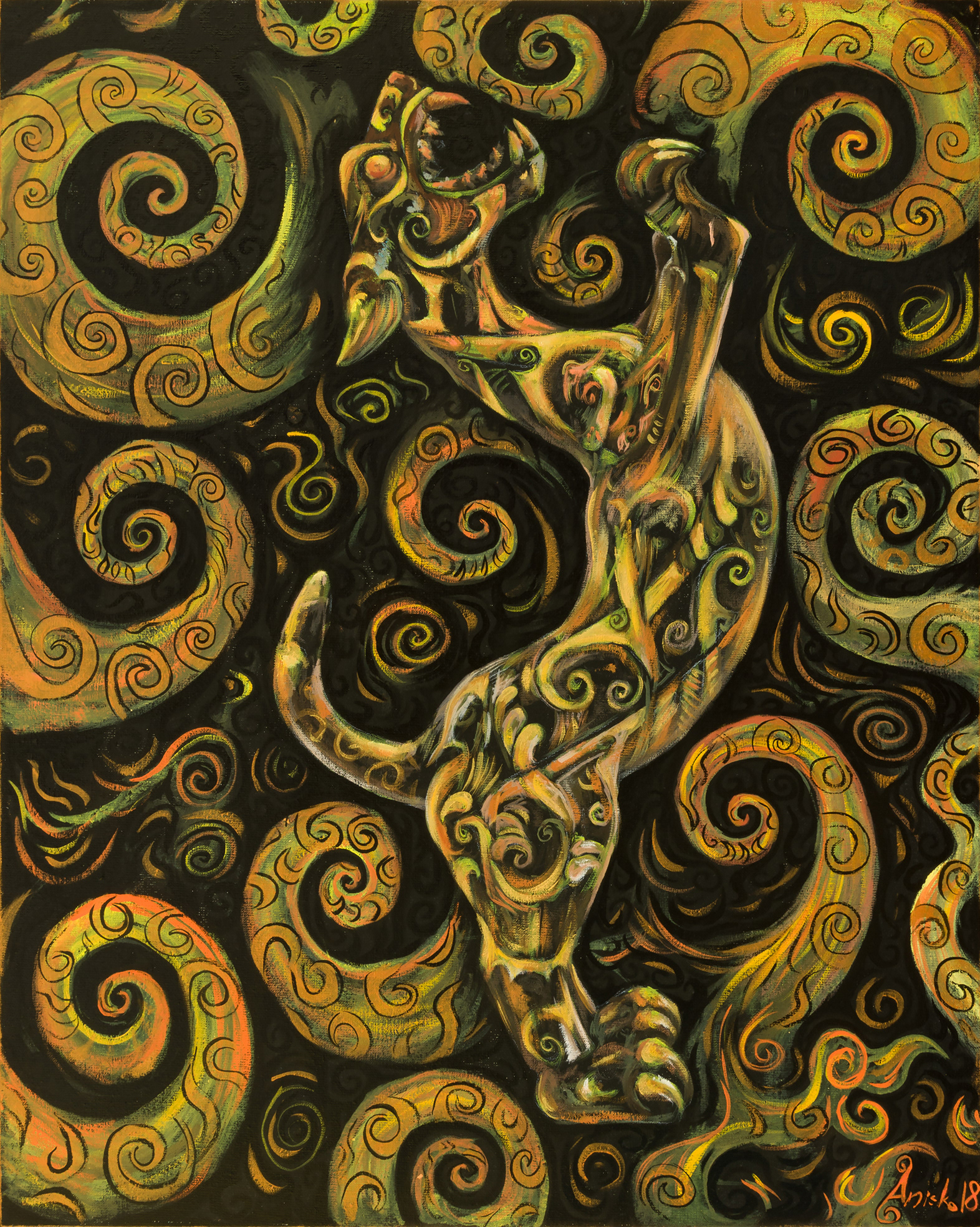 Year of The Dog - 2018 - oil on linen