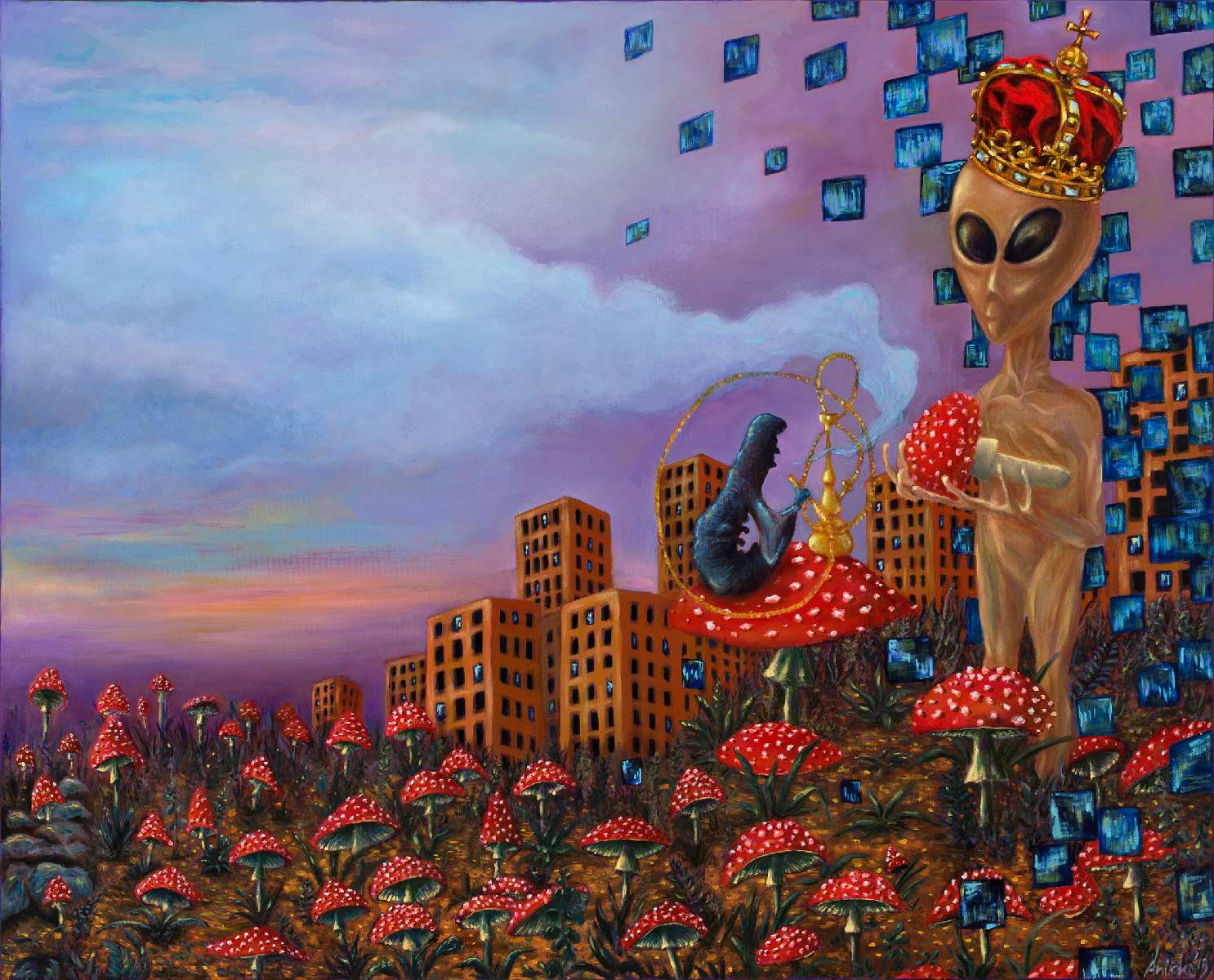 Amanita Muscaria - oil on canvas