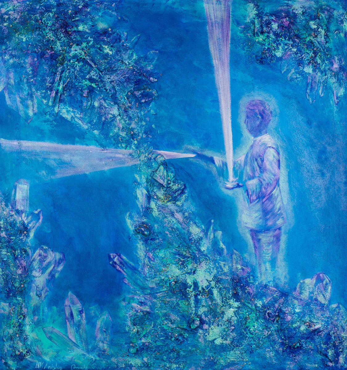 Pranic Healing - oil and acrylic on linen