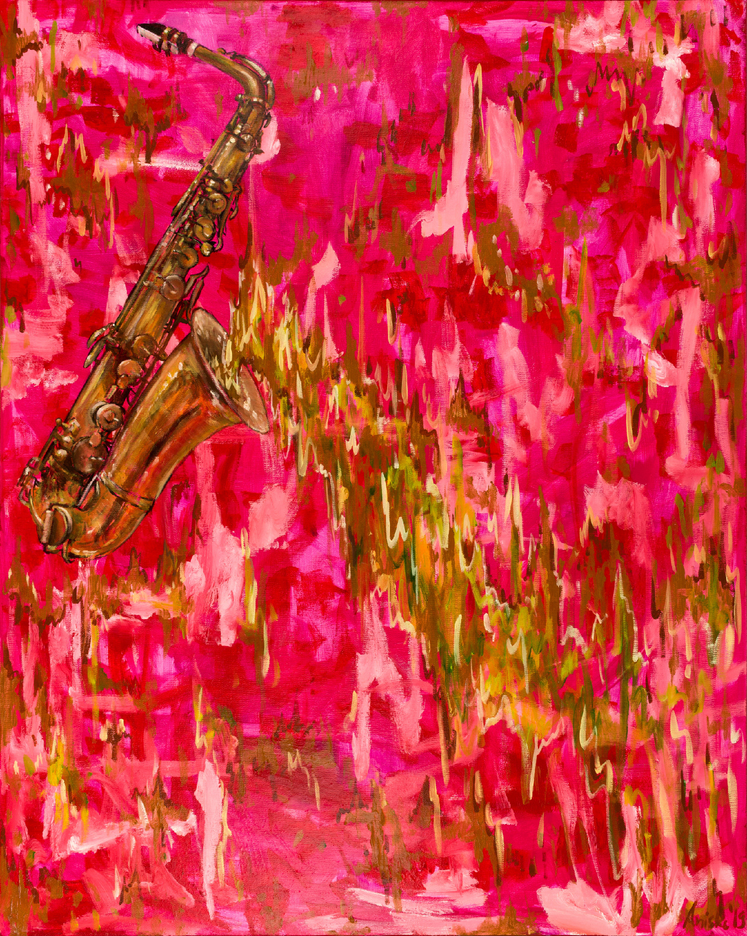 Saxophone - 2019 - oil on canvas