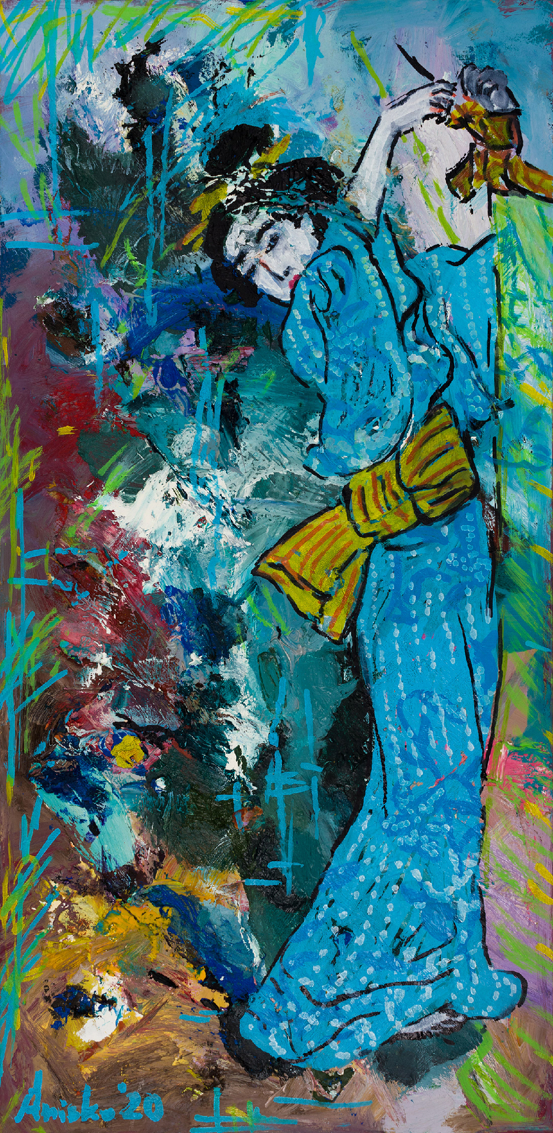 Firefly - 2020 - oil on HDF panel