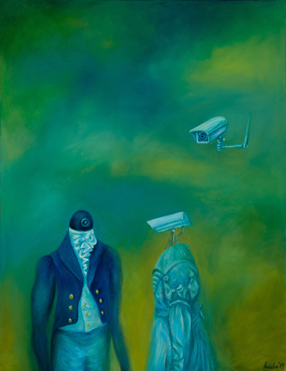 The Conversation - oil on canvas