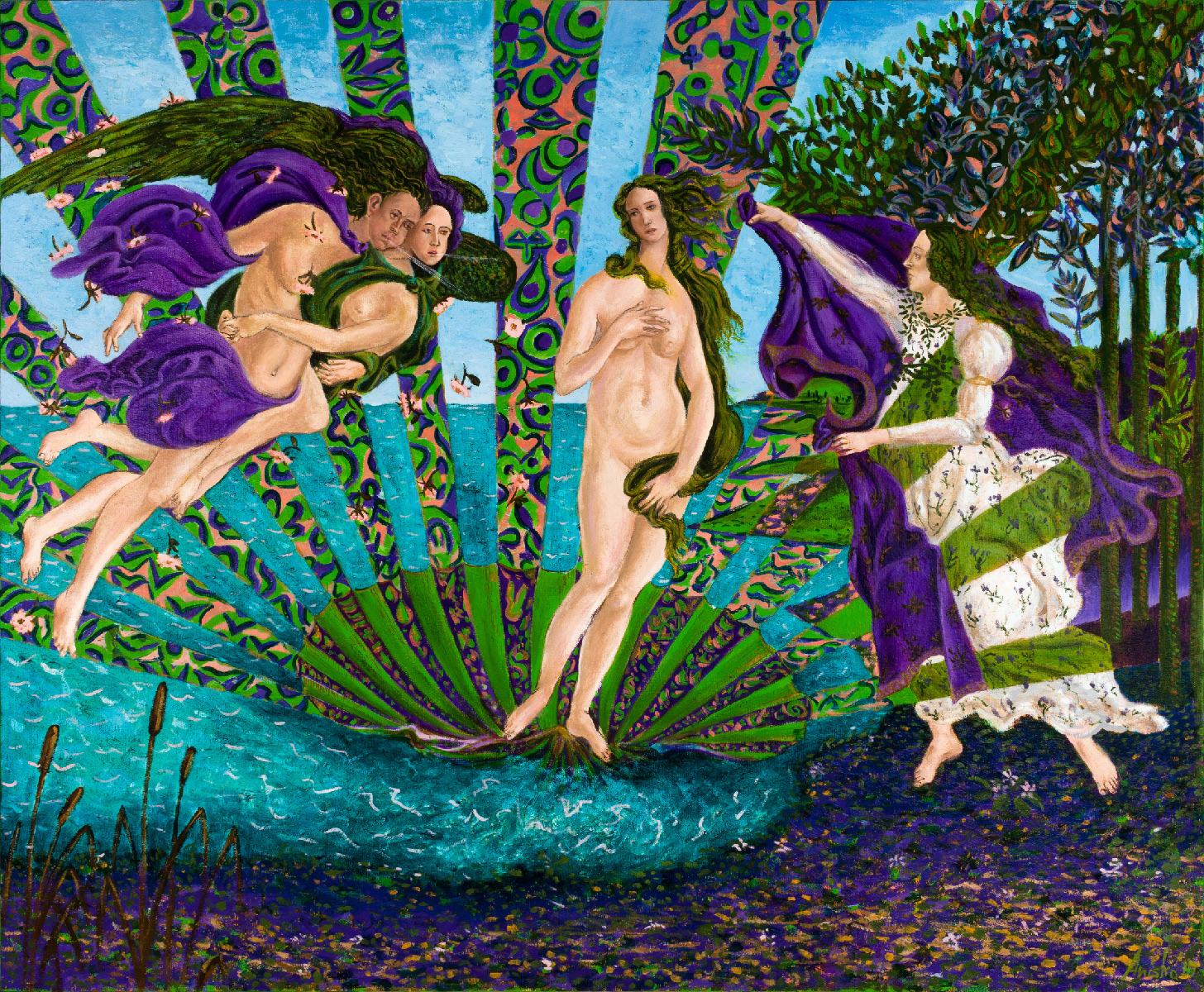 The Birth of Venus - oil on linen