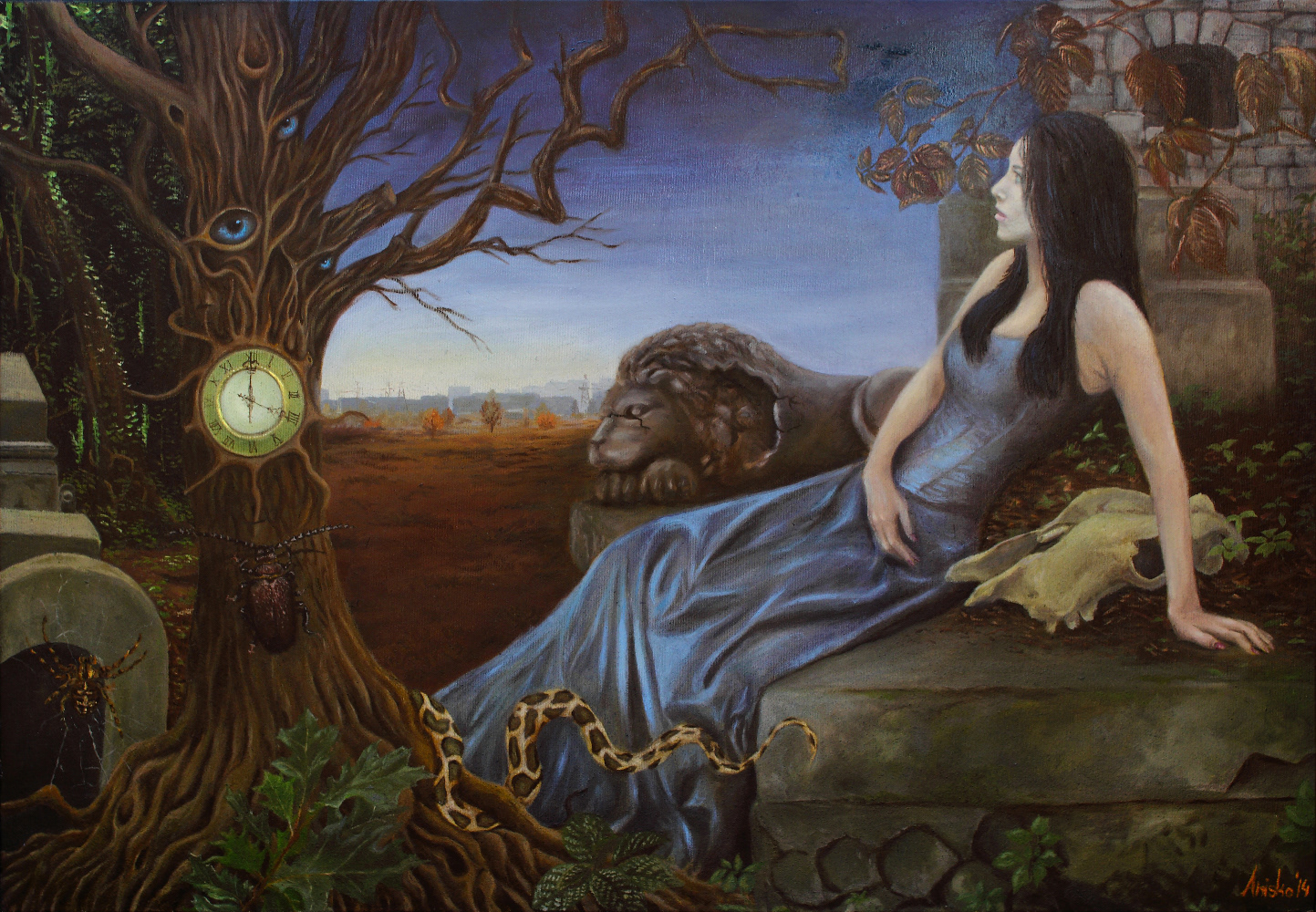 Melancholy - oil on canvas