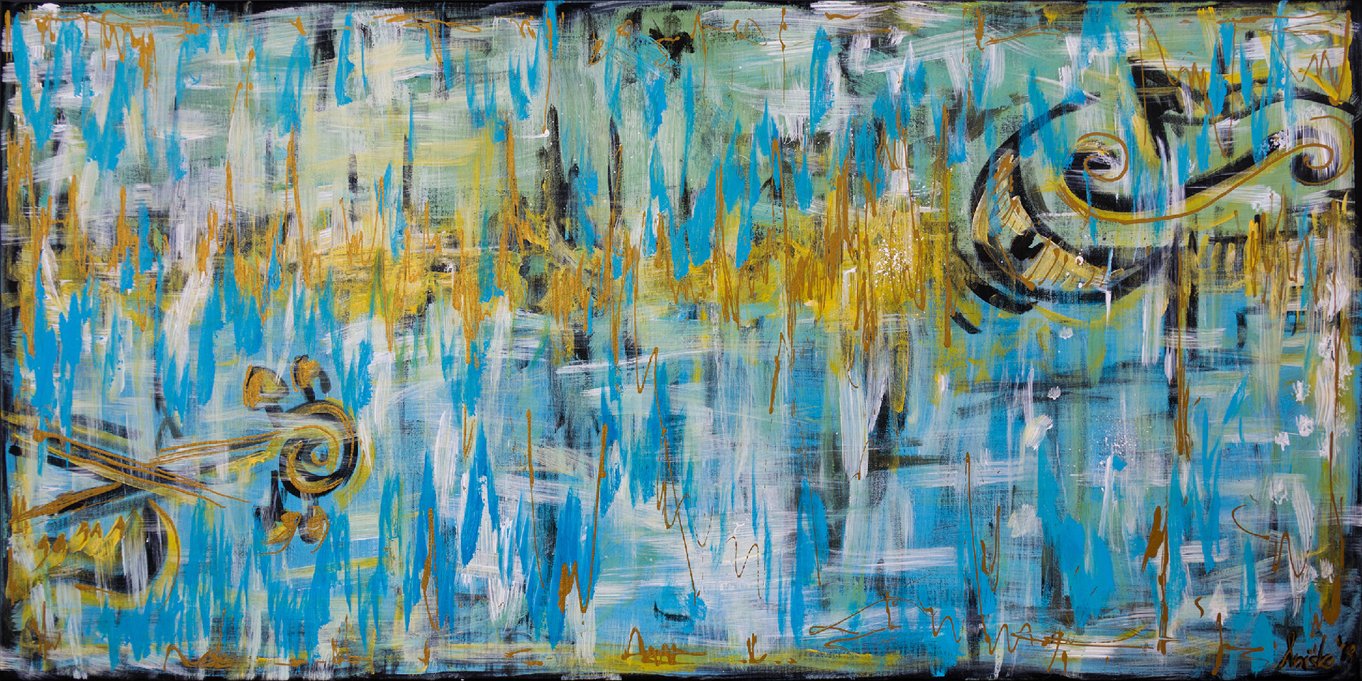 Cello - acrylic on canvas