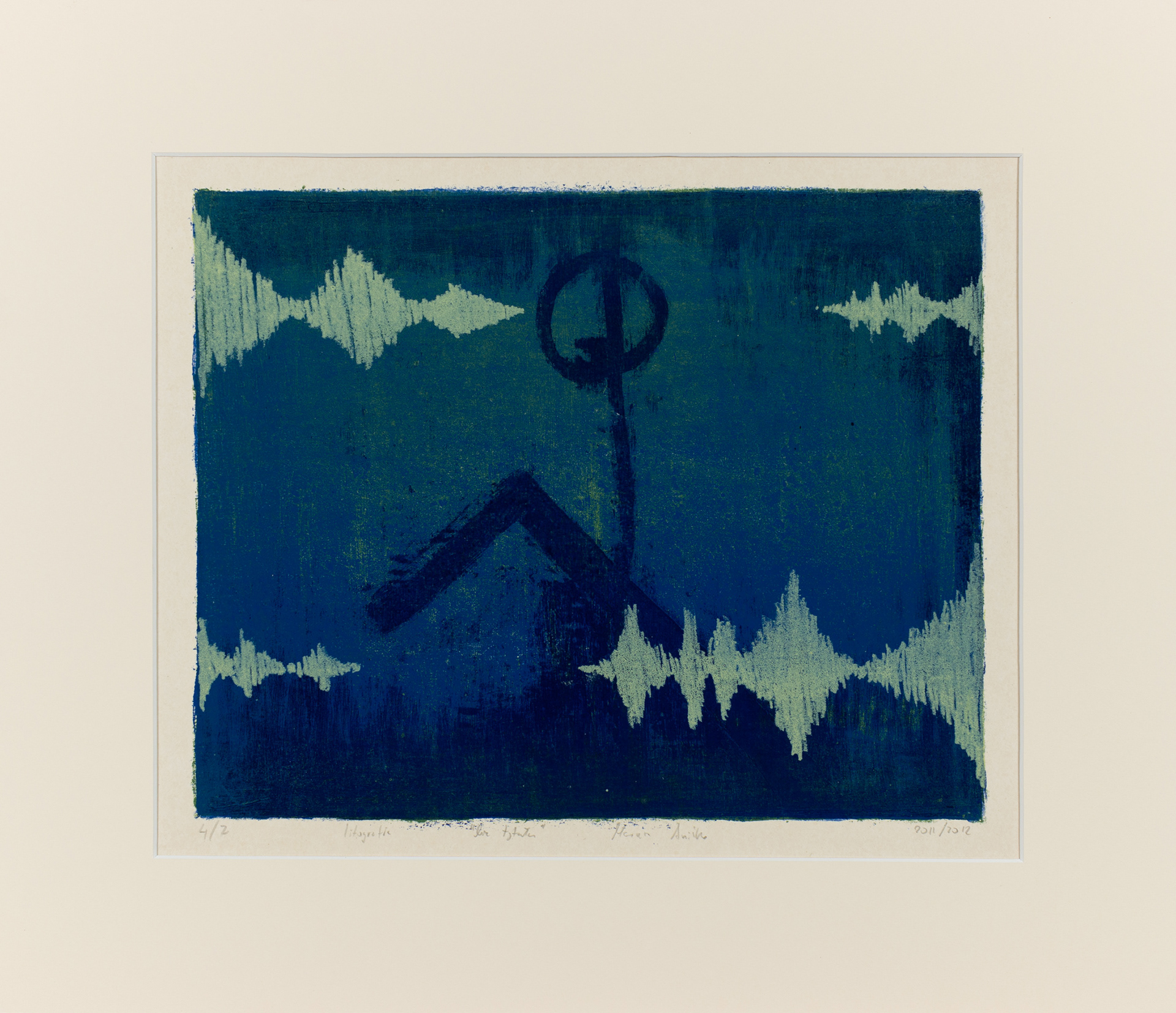 Sound Waves 01 - 2012 - lithograph on paper