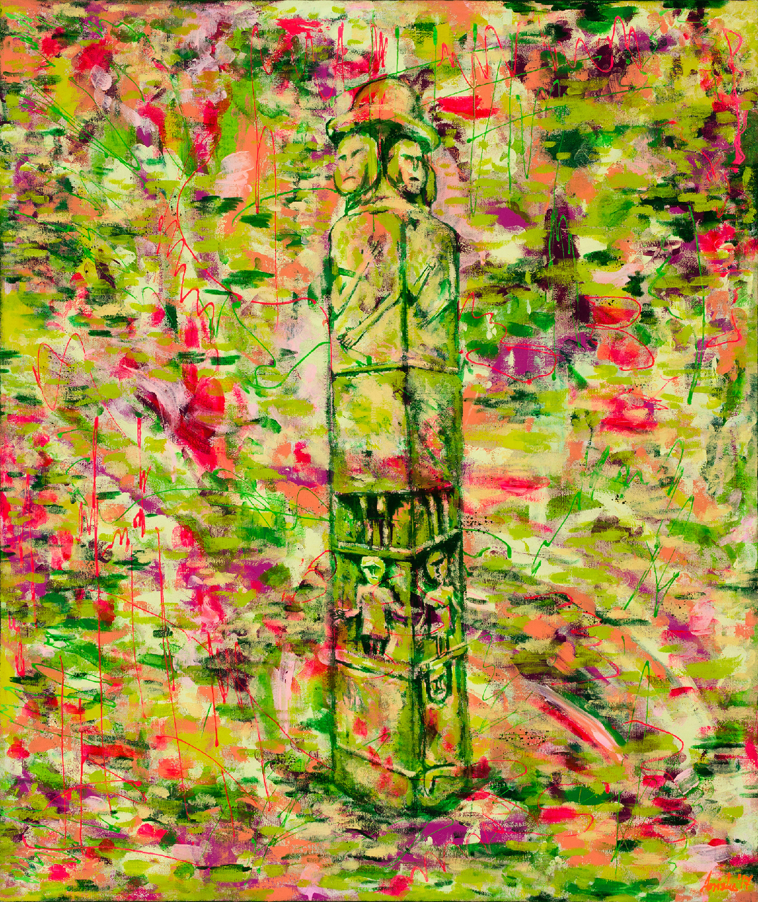 Światowid - 2017 - oil and acrylic on linen