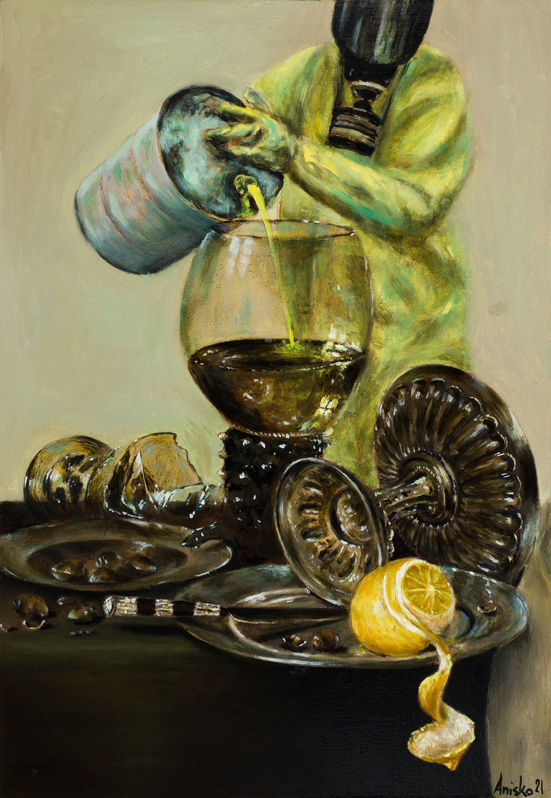 Still Life with a Dash of Pesticides - 2021 - oil on HDF panel