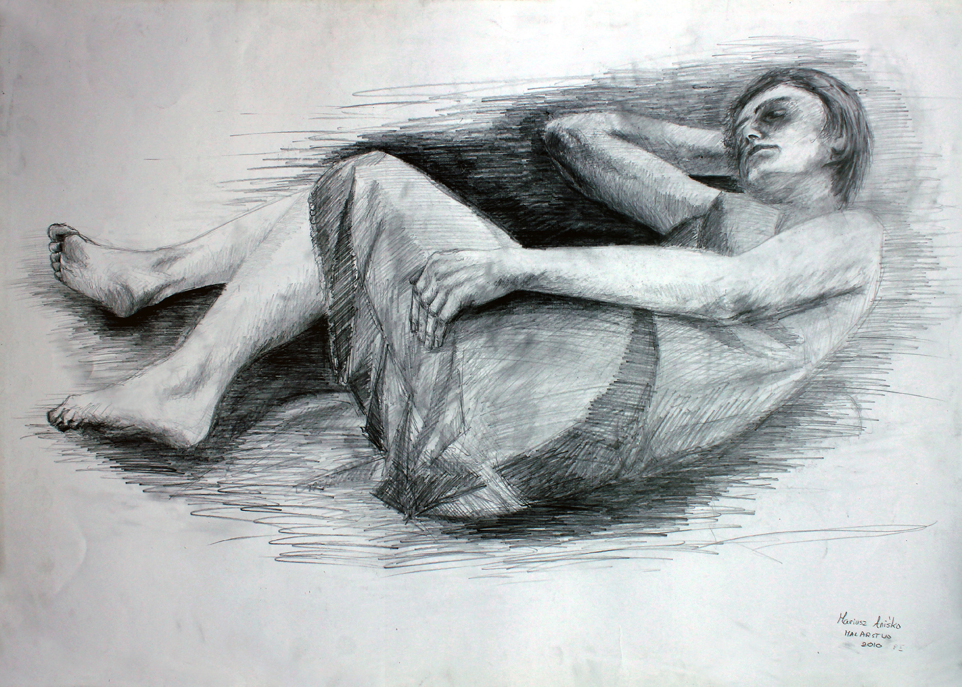 Human Study 31 - 2010 - graphite on paper
