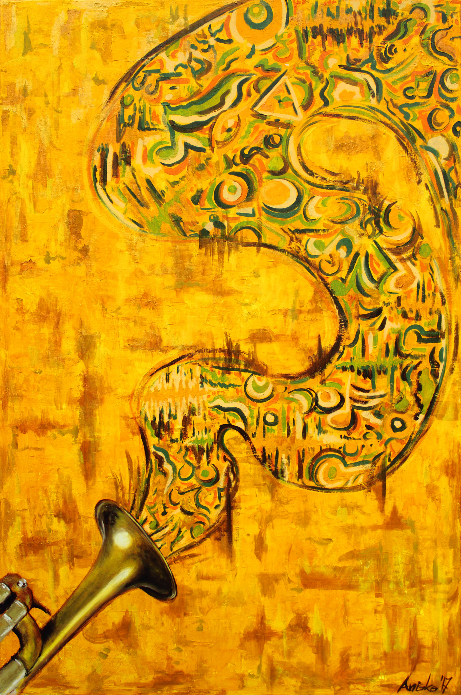 Trumpet - 2017 - oil on canvas