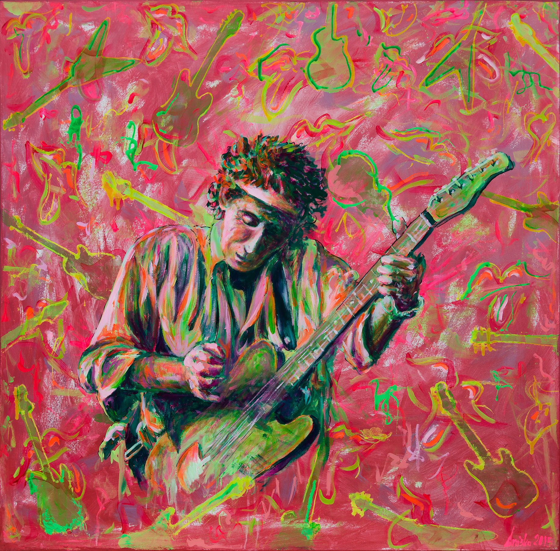 Keith Richards - 2015 - acrylic on canvas