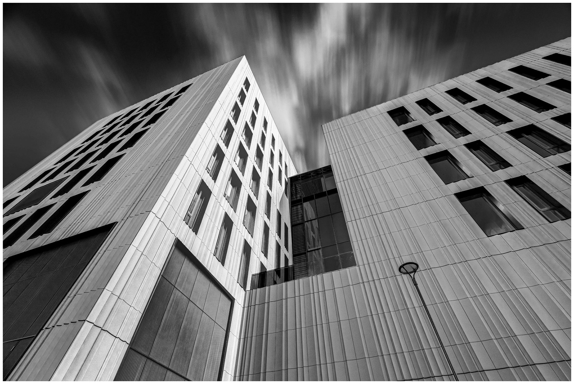 Building with Lamppost