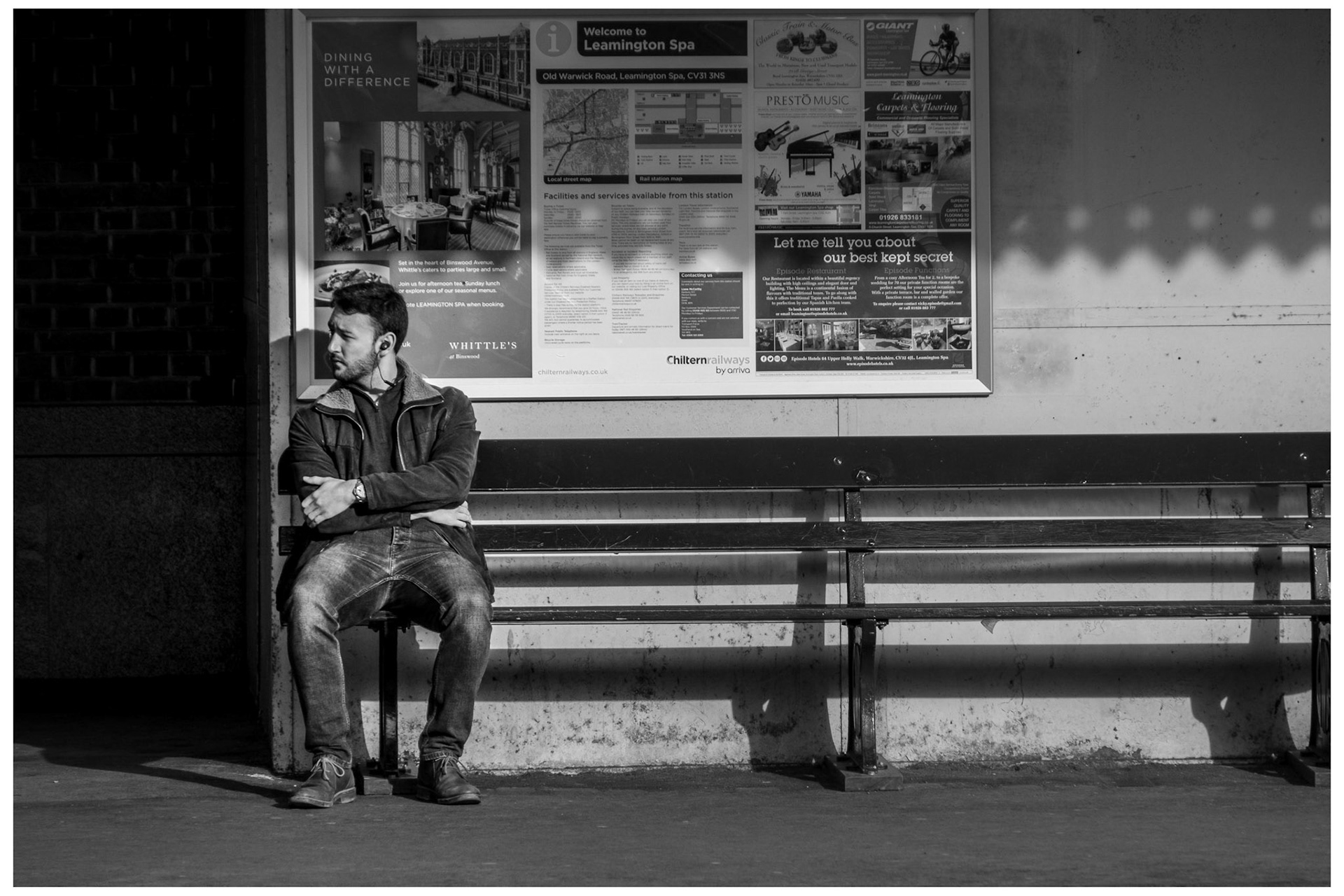 Waiting for the train