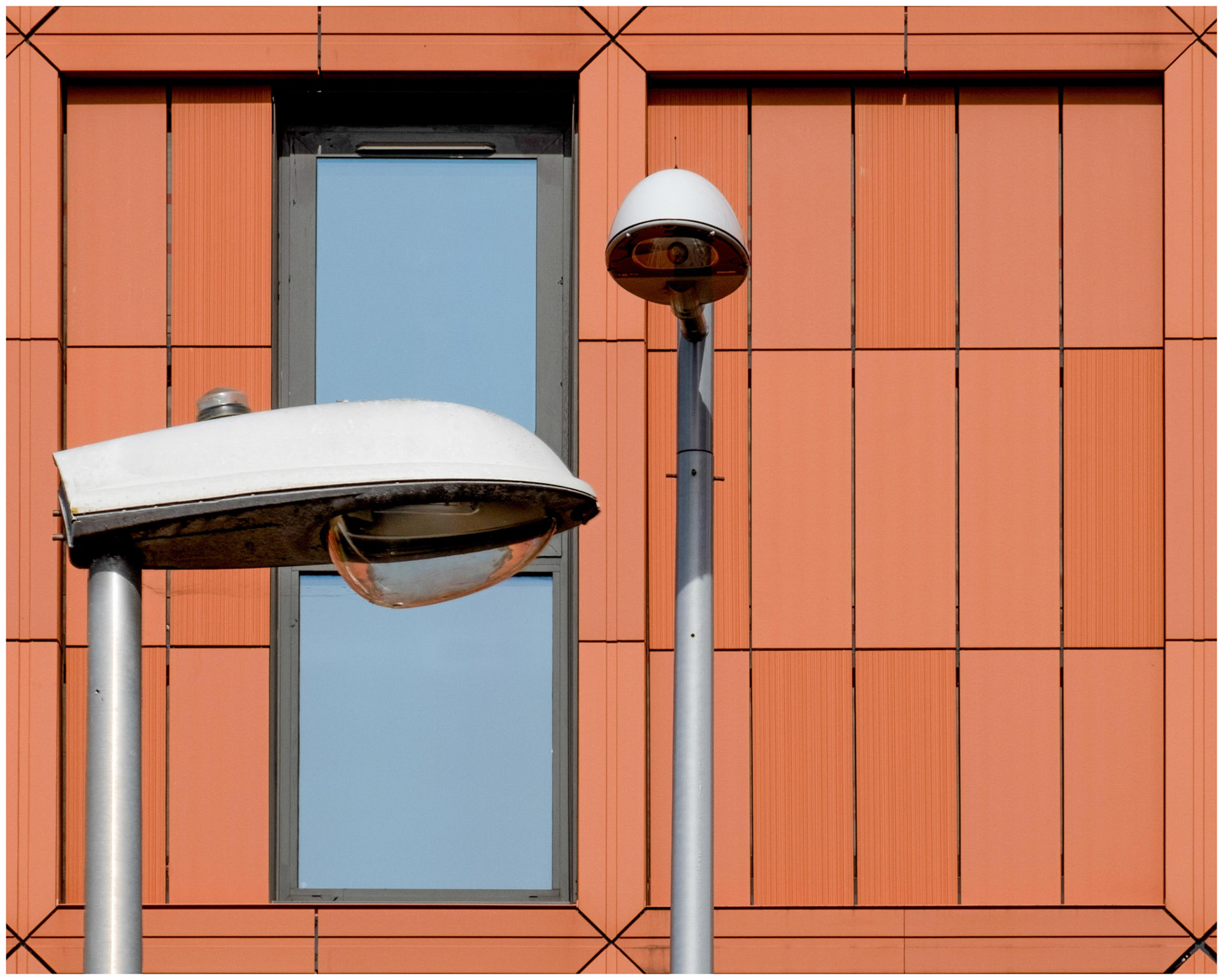 Window and Two Lampposts