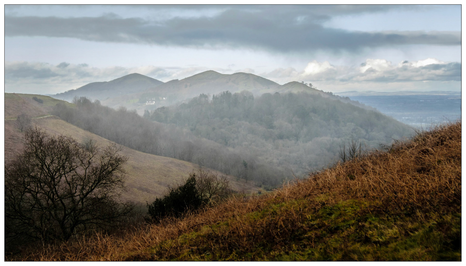 Rain on Malvern Hills