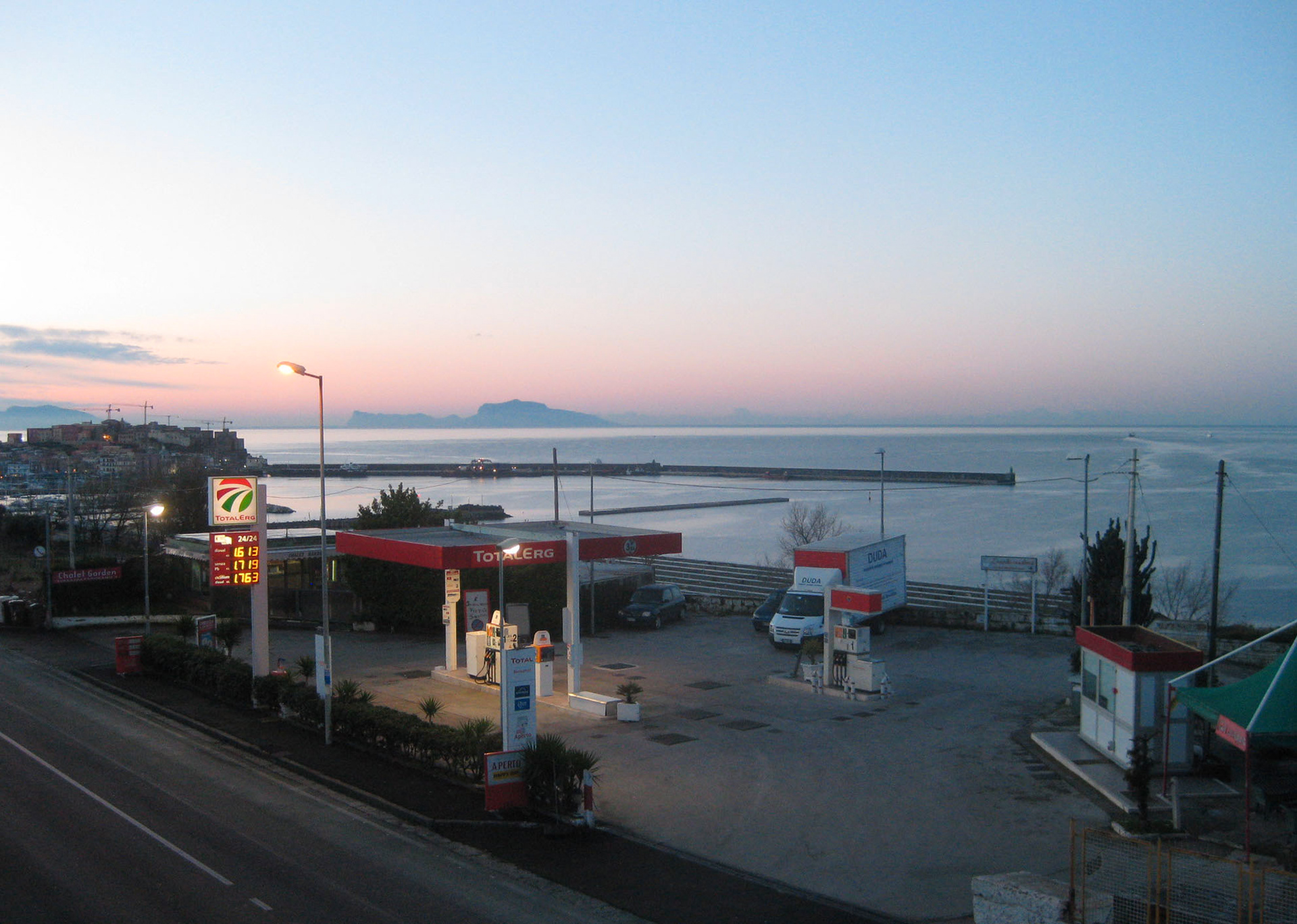 Pozzuoli at twilight
