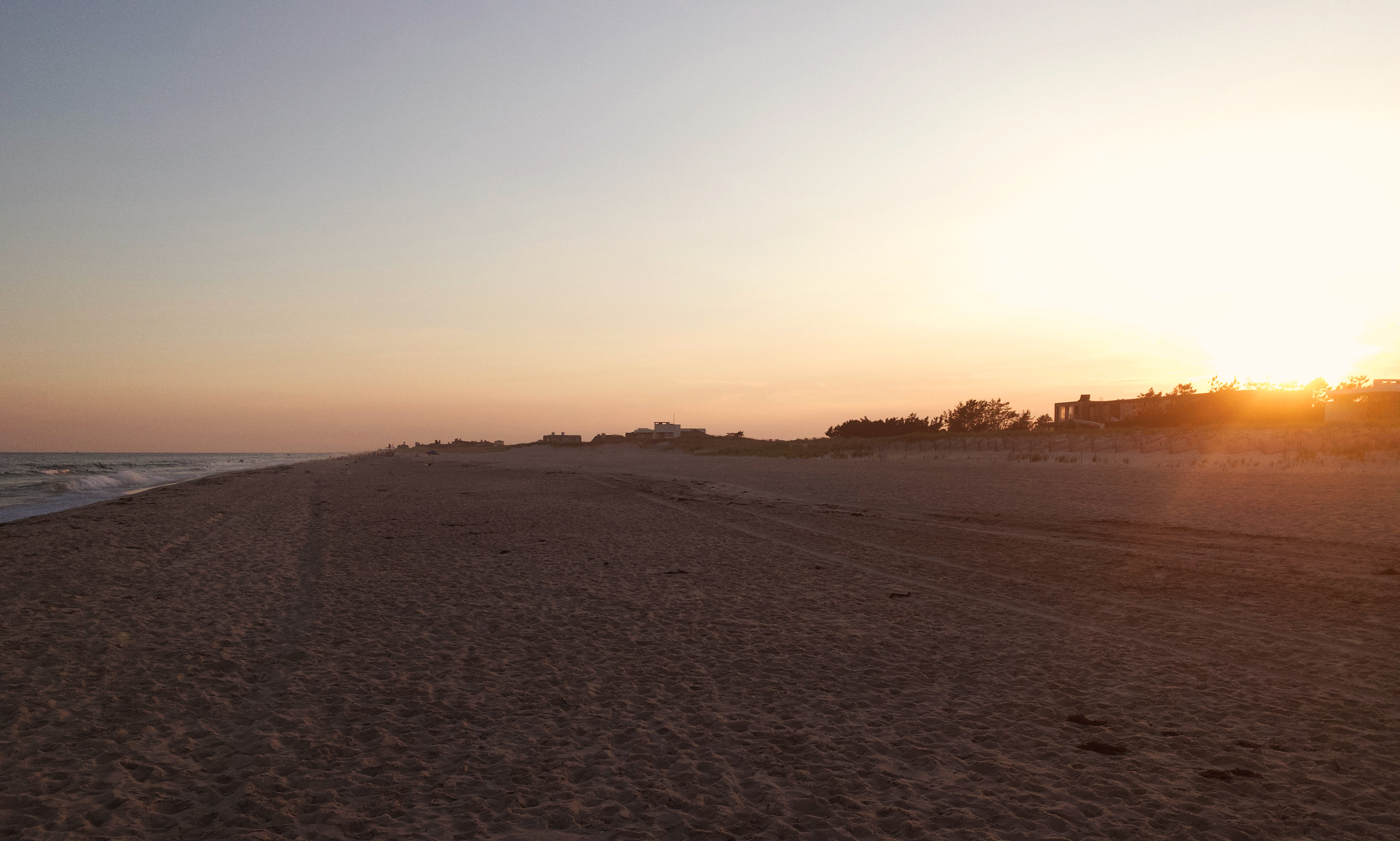beach at sunset