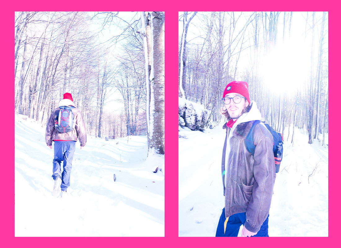 overexposed mountain