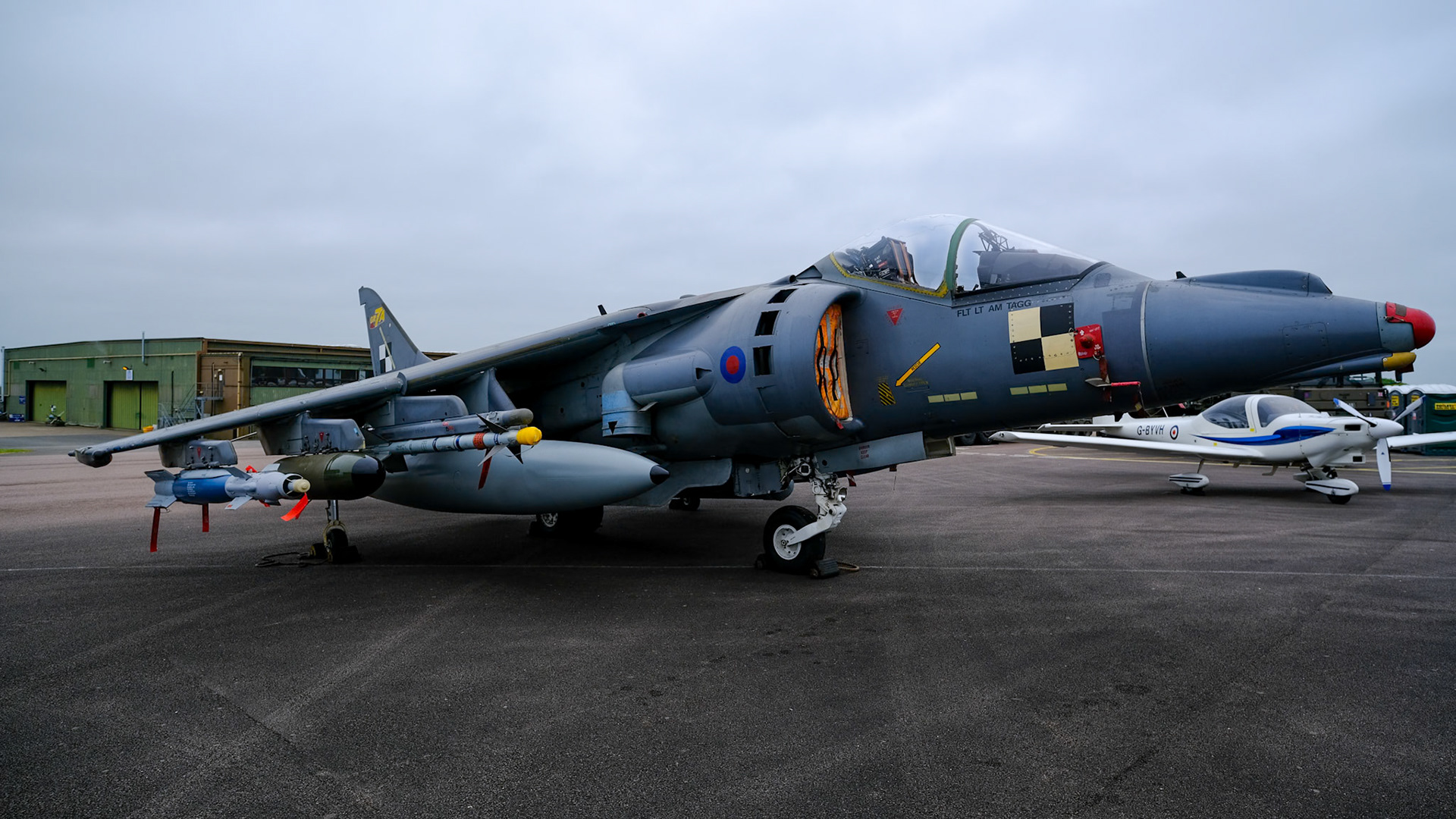 Harrier with Grob Tutor