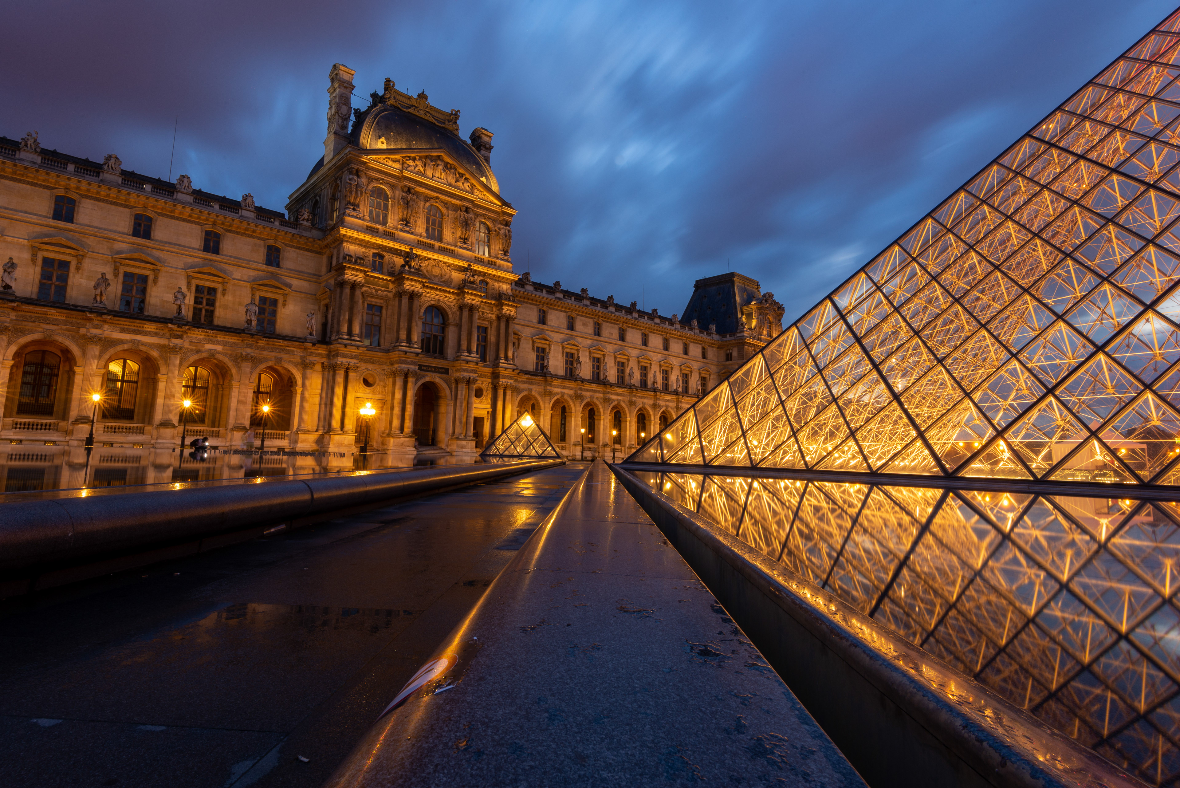The Louvre Museum is the most visited museum in the world, In 2019, the Louvre received approximately 10 million visitors. Nothing make this view more interesting than the Parisians lights and skies.