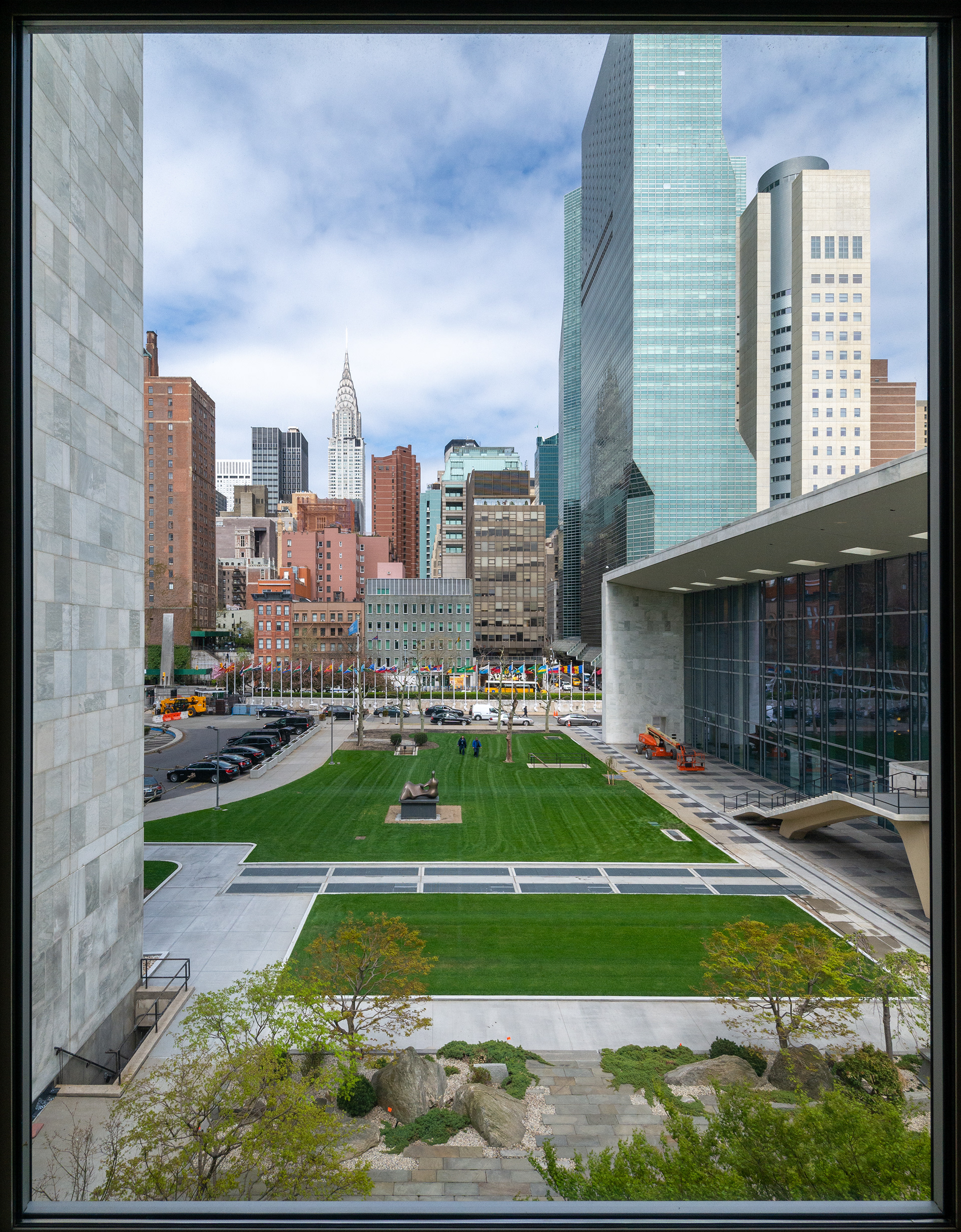 The view of New York City from this window inside the United Nations Headquarters was different, and as photographer, different is Good :)