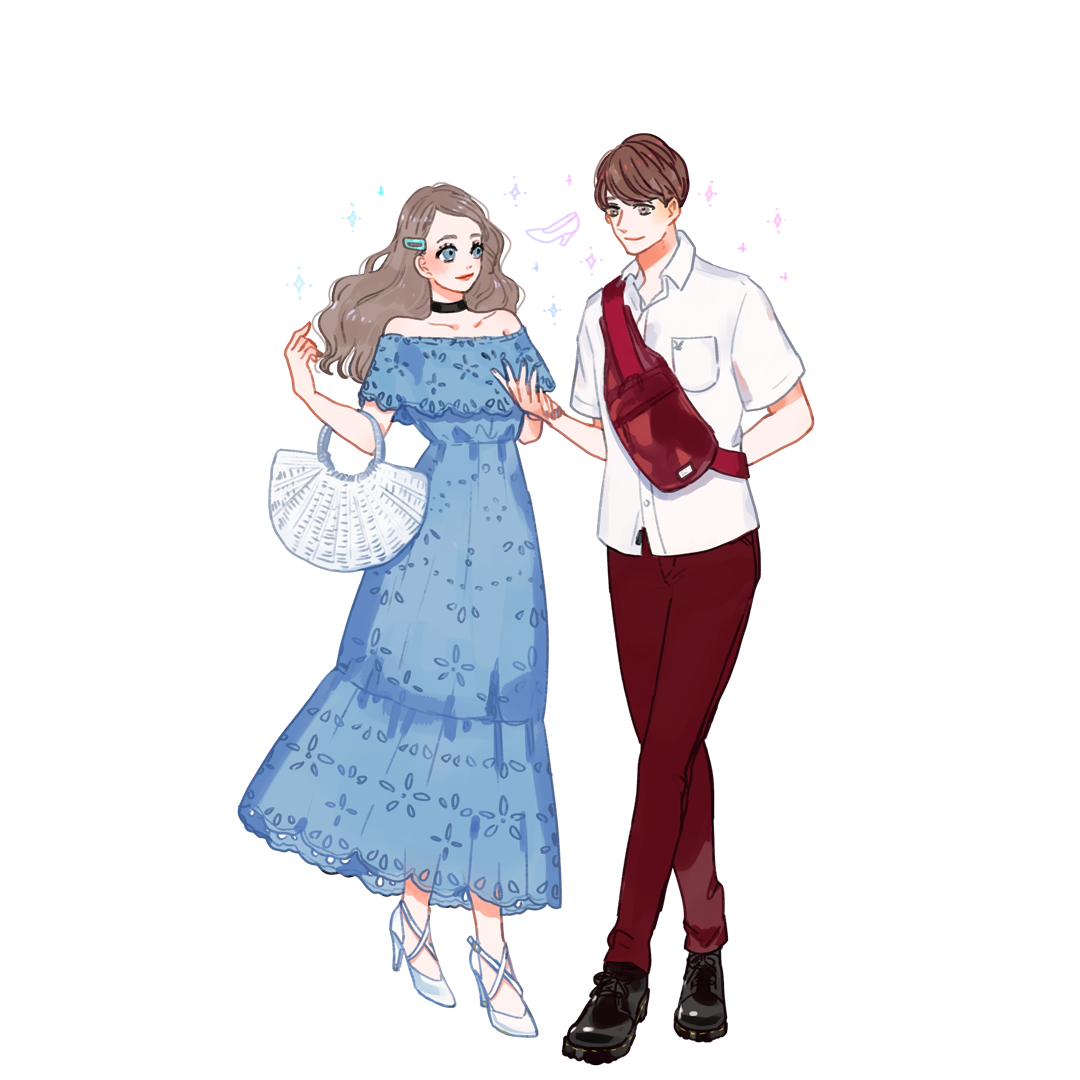 イラストレーターmeecoのポートフォリオサイト Peachy キャラクターバウンドコーデ