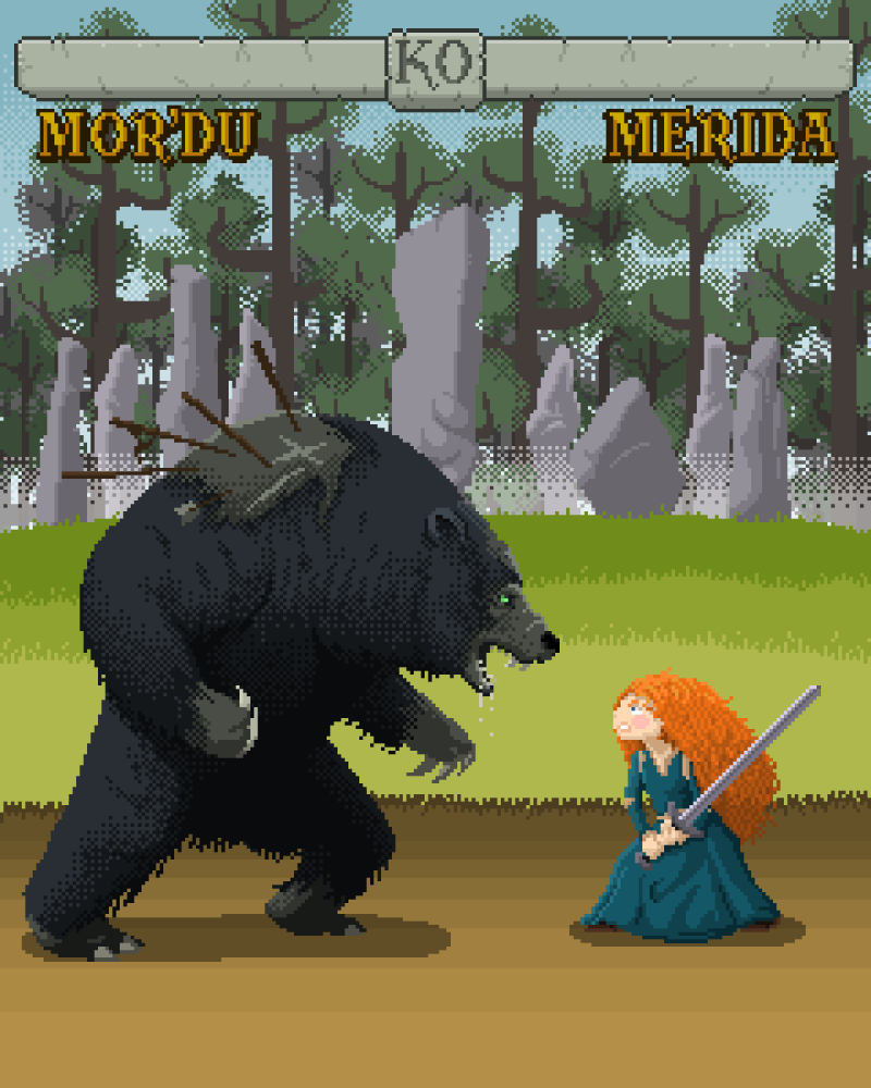 Brave - Mor'Du Vs. Merida
