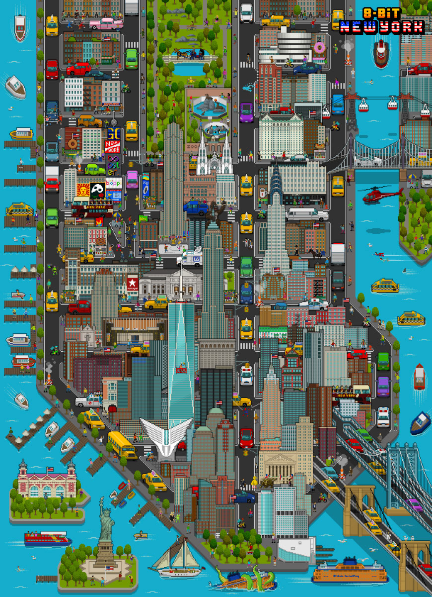 "8-Bit New York" jigsaw