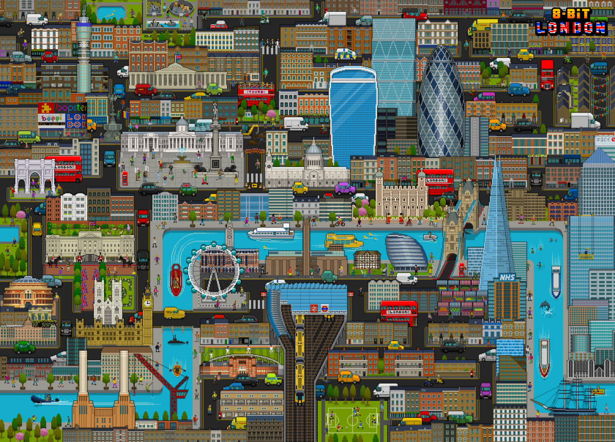 "8-Bit London" jigsaw