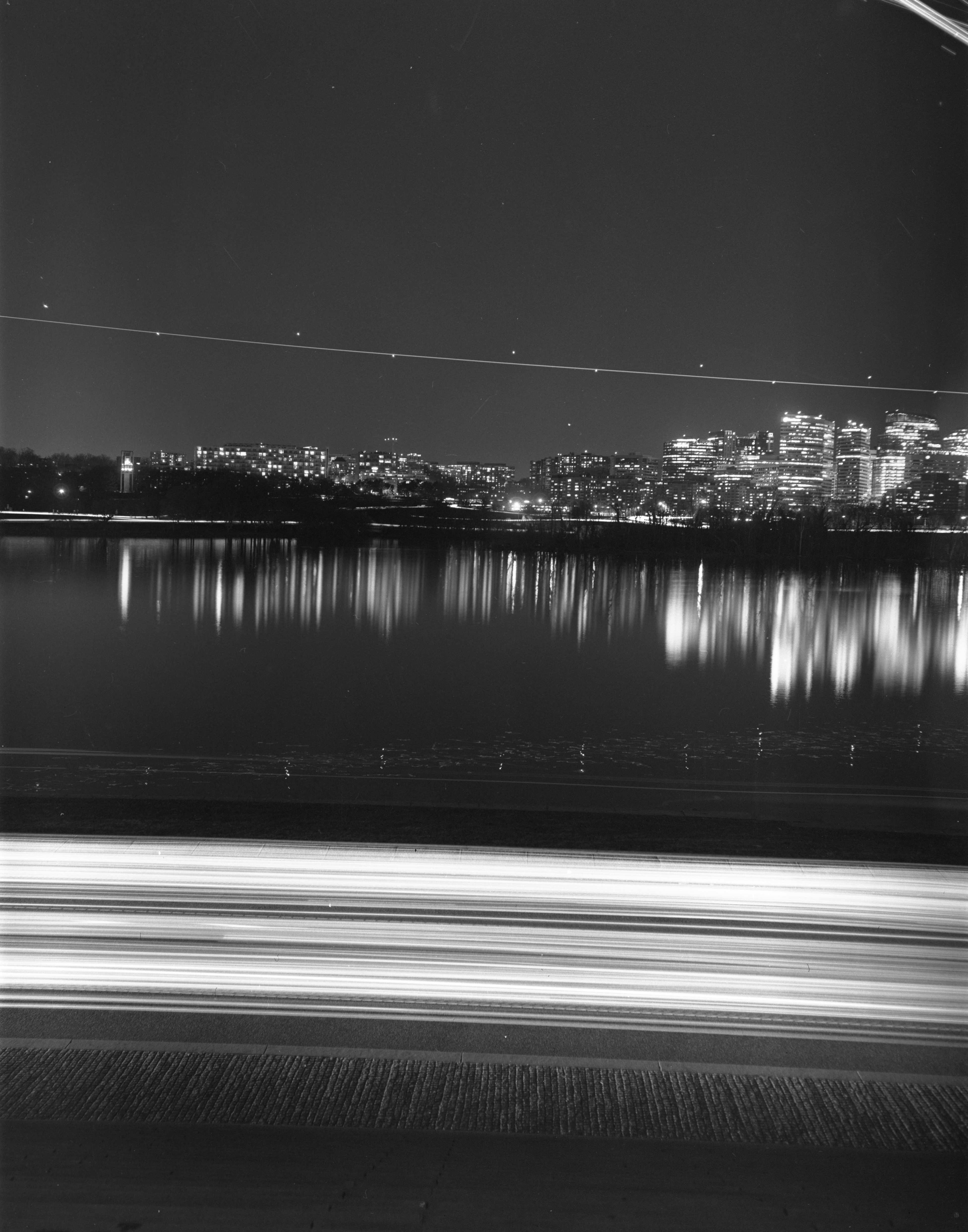 Arlington Lights. March 2022. (Large Format Film)
