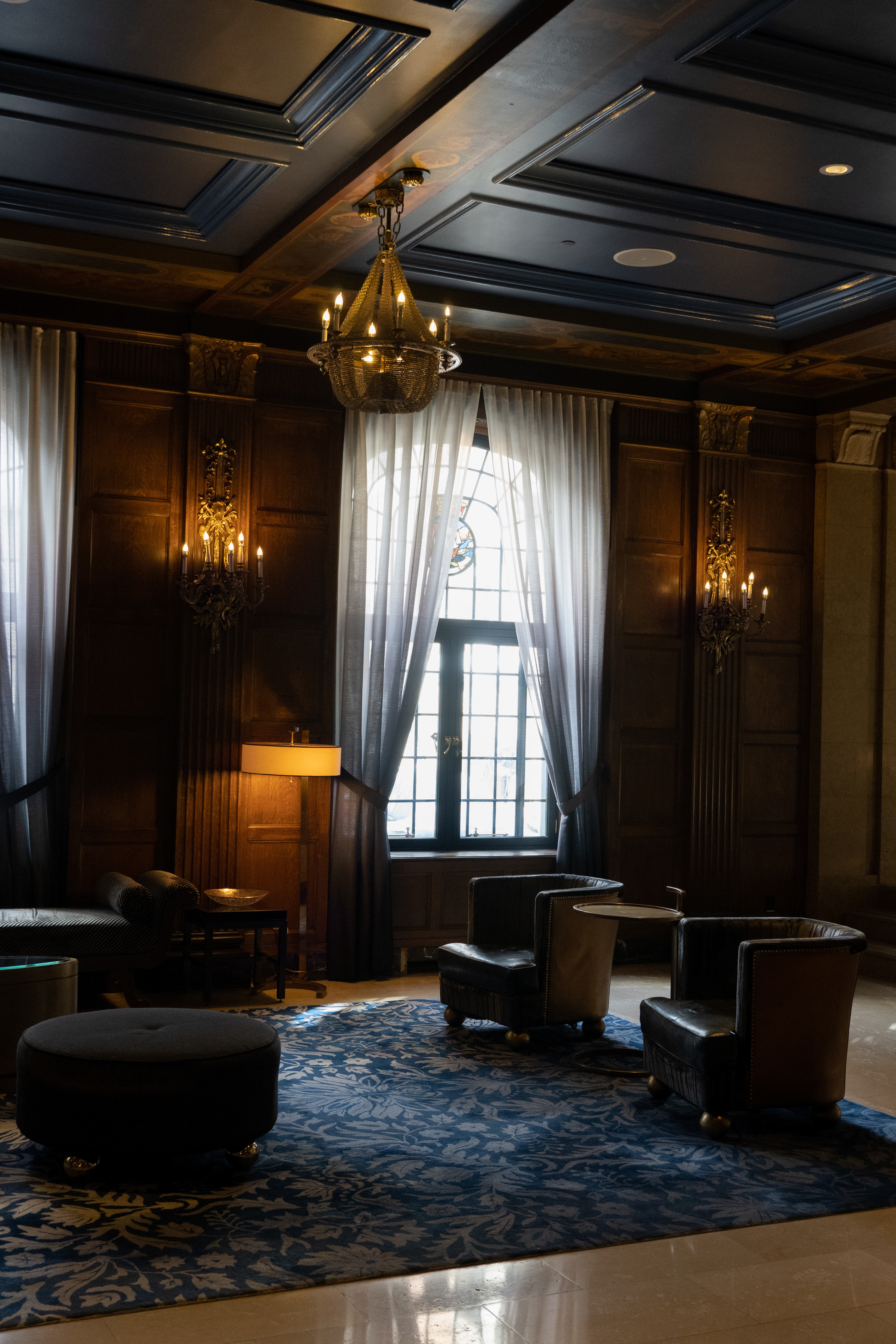 Architecture at the Fairmont Chateau Frontenac in Quebec City, QC. March 2022. (Digital)