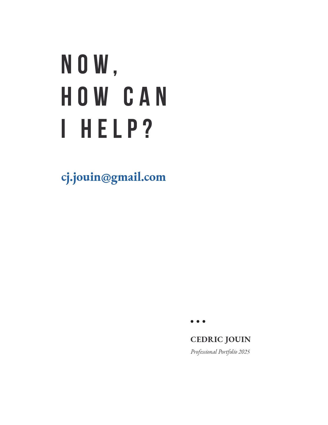How can I help?