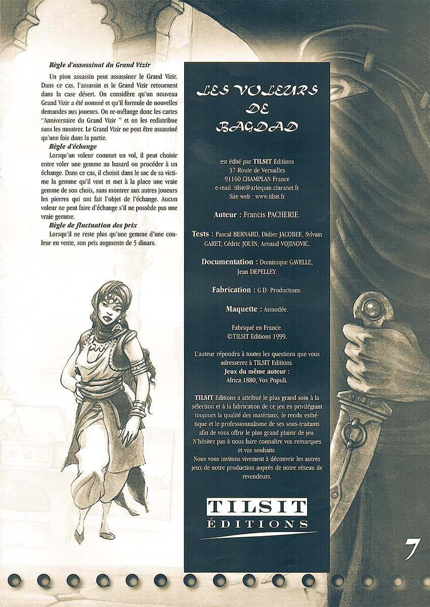 Les Voleurs de Bagdad • Game Testing
