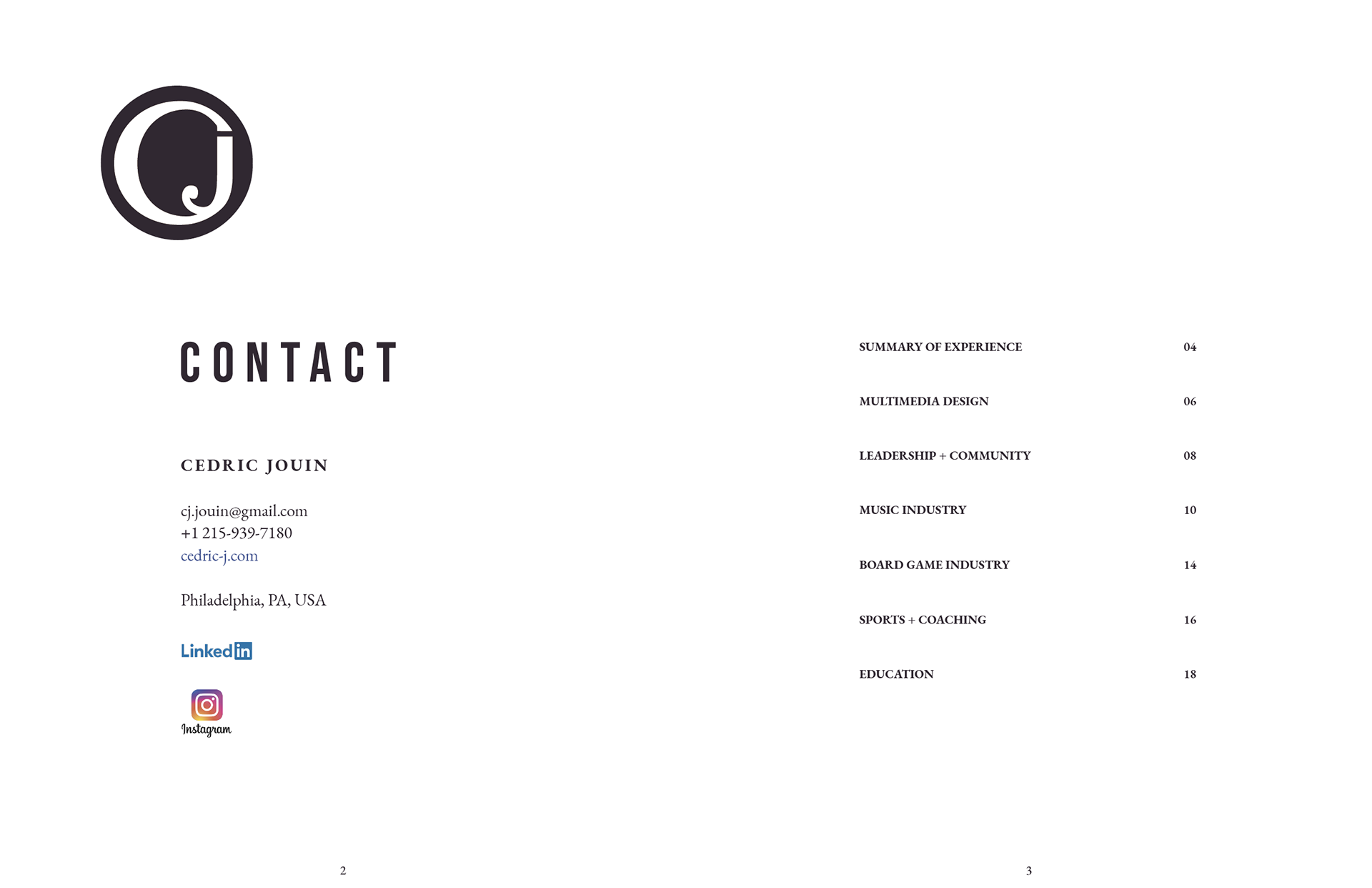 Table of content