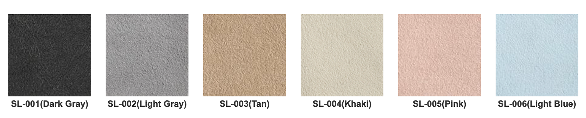 SUEDE SWATCH CHART: CLICK IMAGE TO ENLARGE