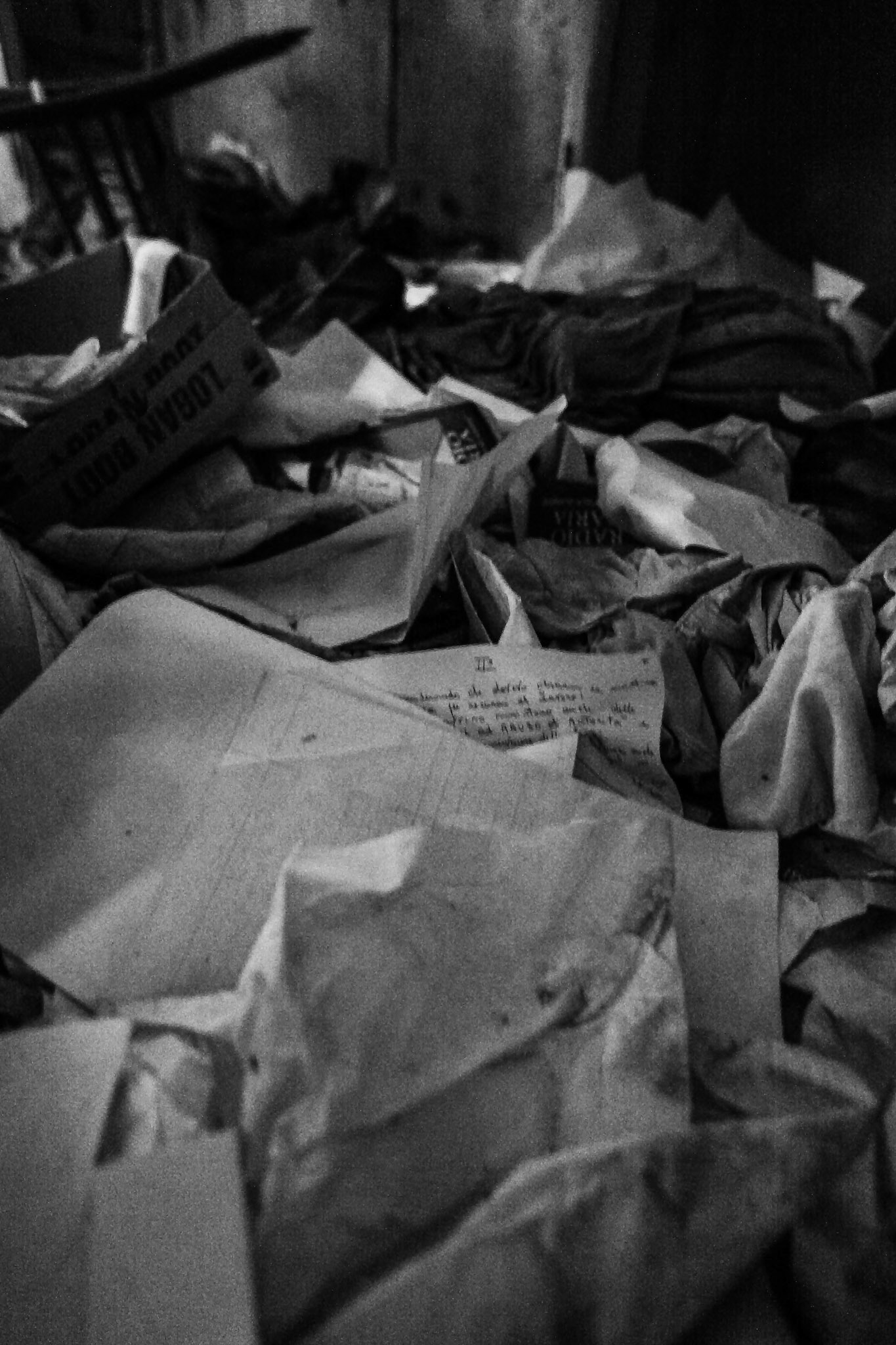 Padiglione Livi - corrispondenza abbandonata senza mai essere stata consegnata.