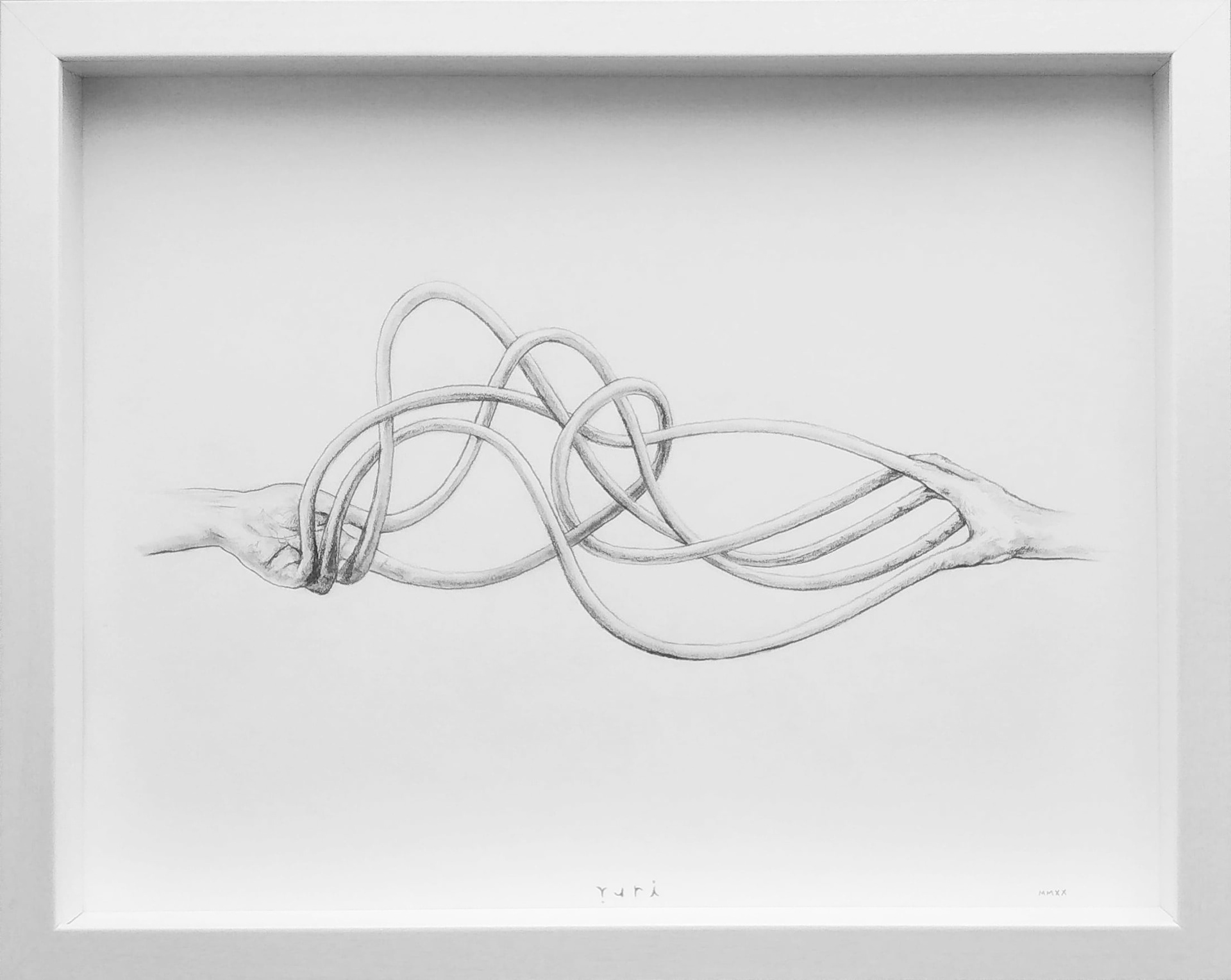Digital Connection Nº3, Pencil on Paper, 2020