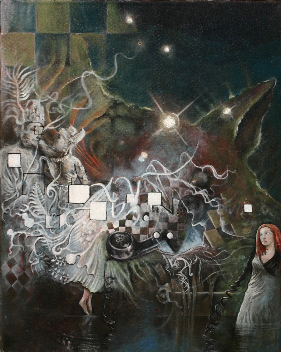 Cat Nebula, Oil on canvas