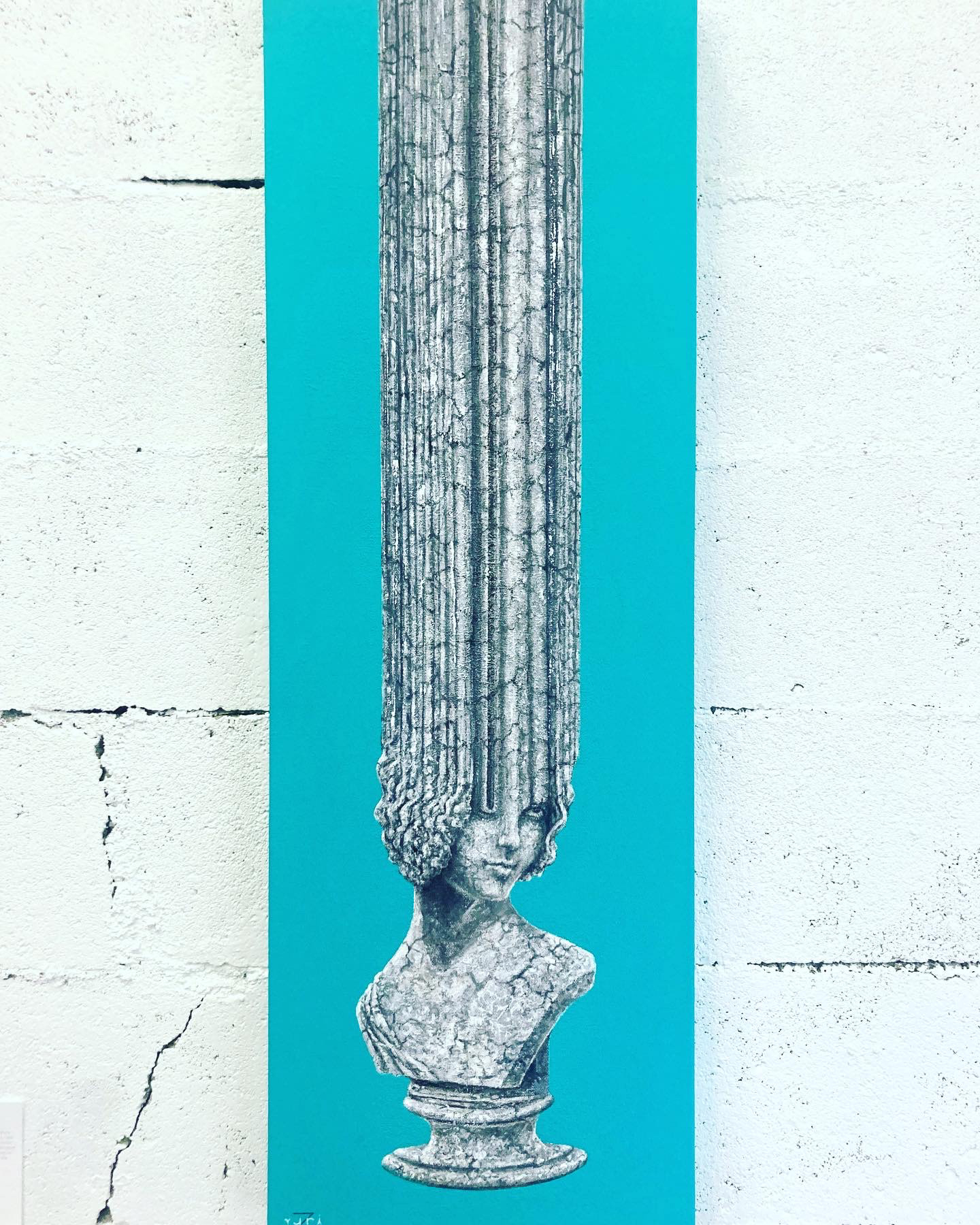 Foreverie, acrylic on canvas, 90x30 cm