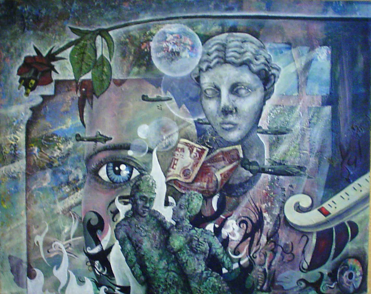 Moments Before Impact, Acrylic on canvas