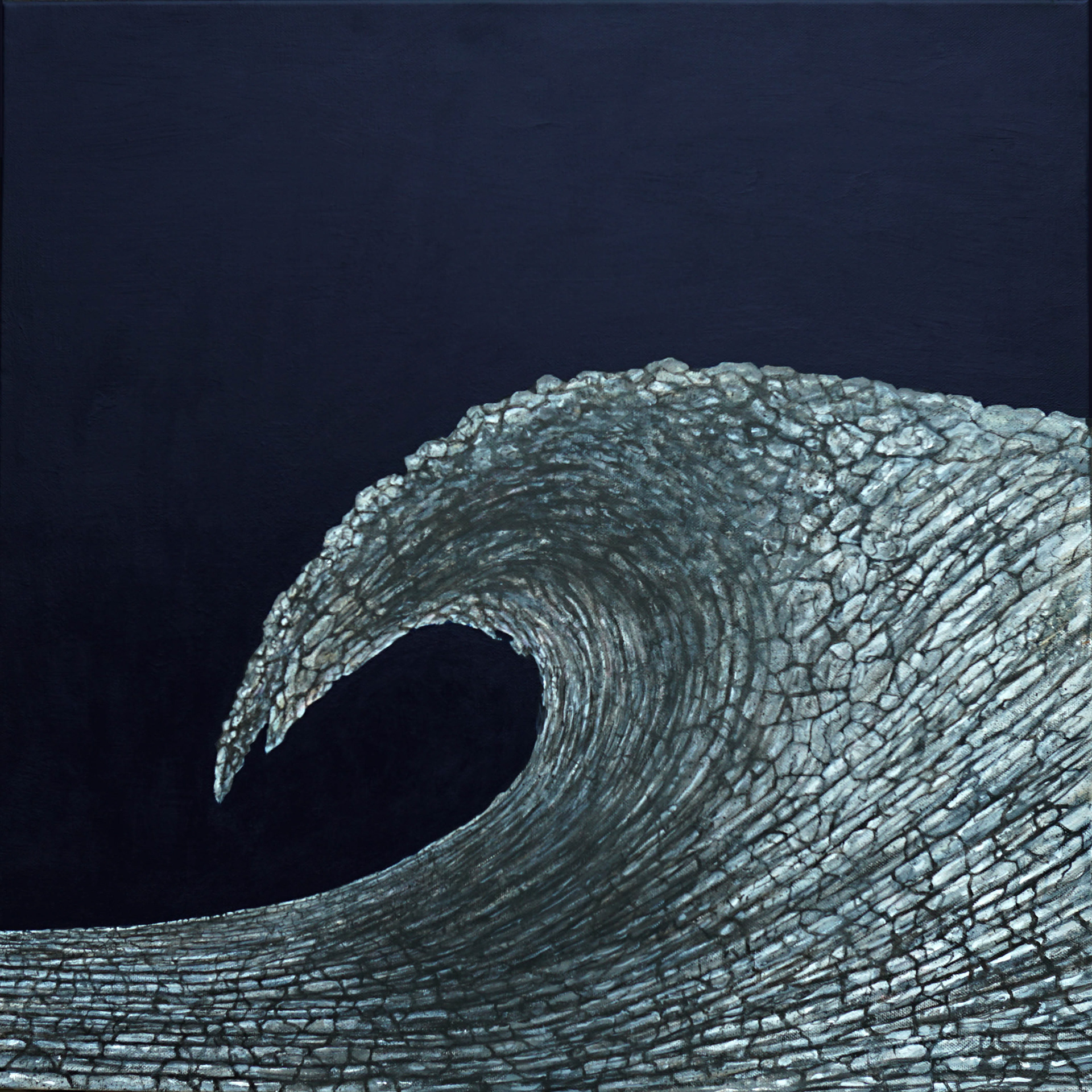 La dernière vague (The Last Wave), acrylic on canvas